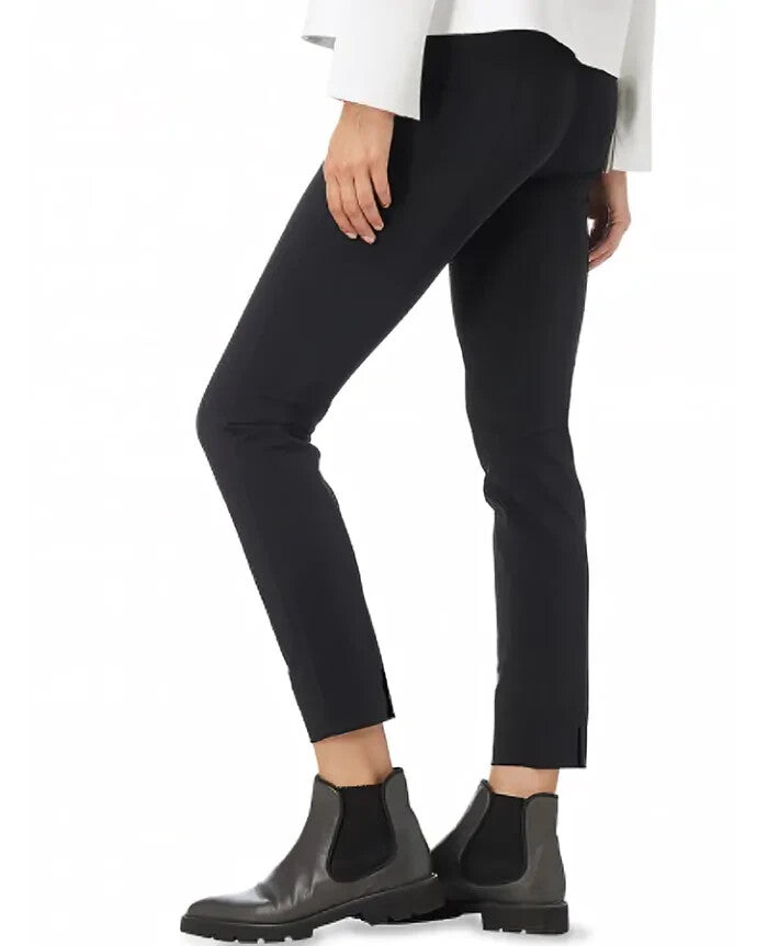 38 - Raffaello Rossi $250 Black Stretch Straight Leg Penny Trouser Pants 1217MA