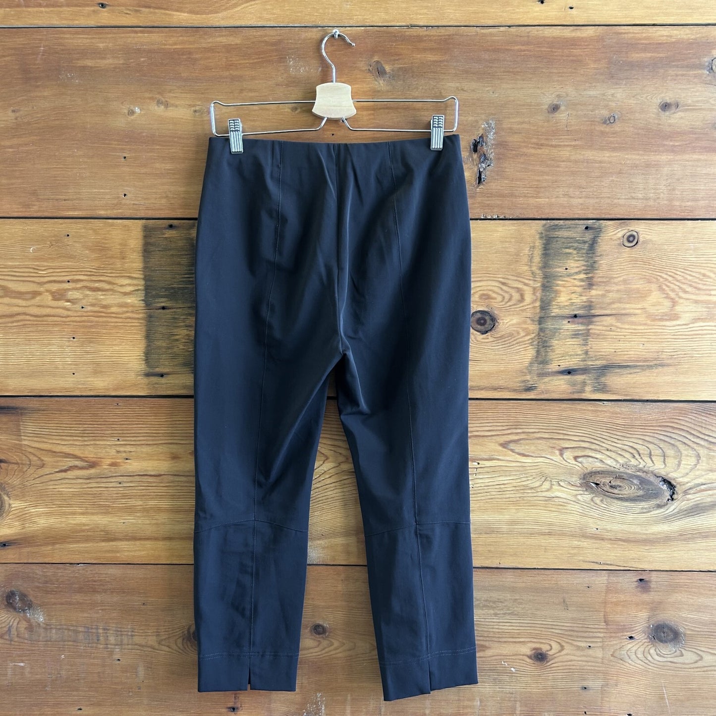 38 - Raffaello Rossi $250 Black Stretch Straight Leg Penny Trouser Pants 1217MA