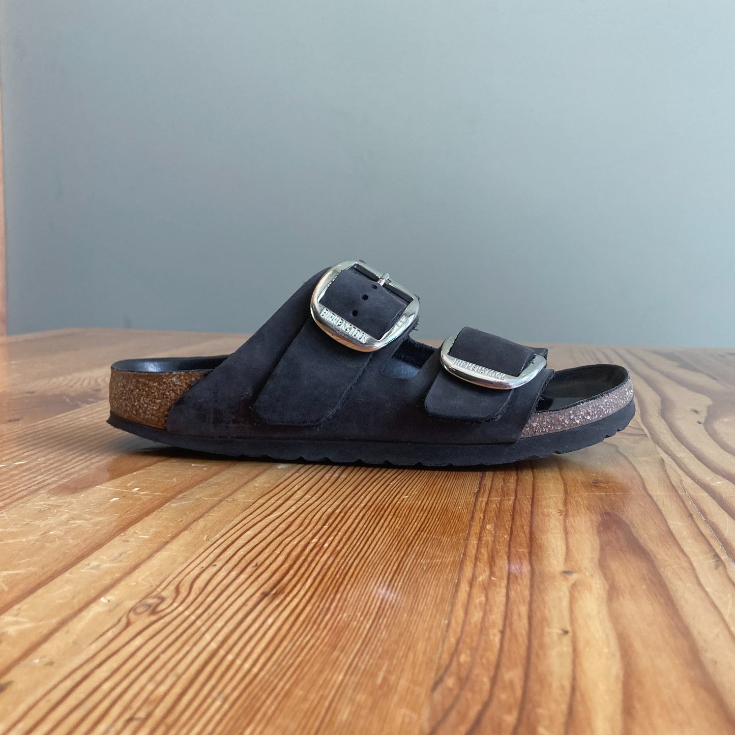 36 / 6 - Birkenstock Black Big Buckle Arizona Sandals Womens Shoes 0209SB