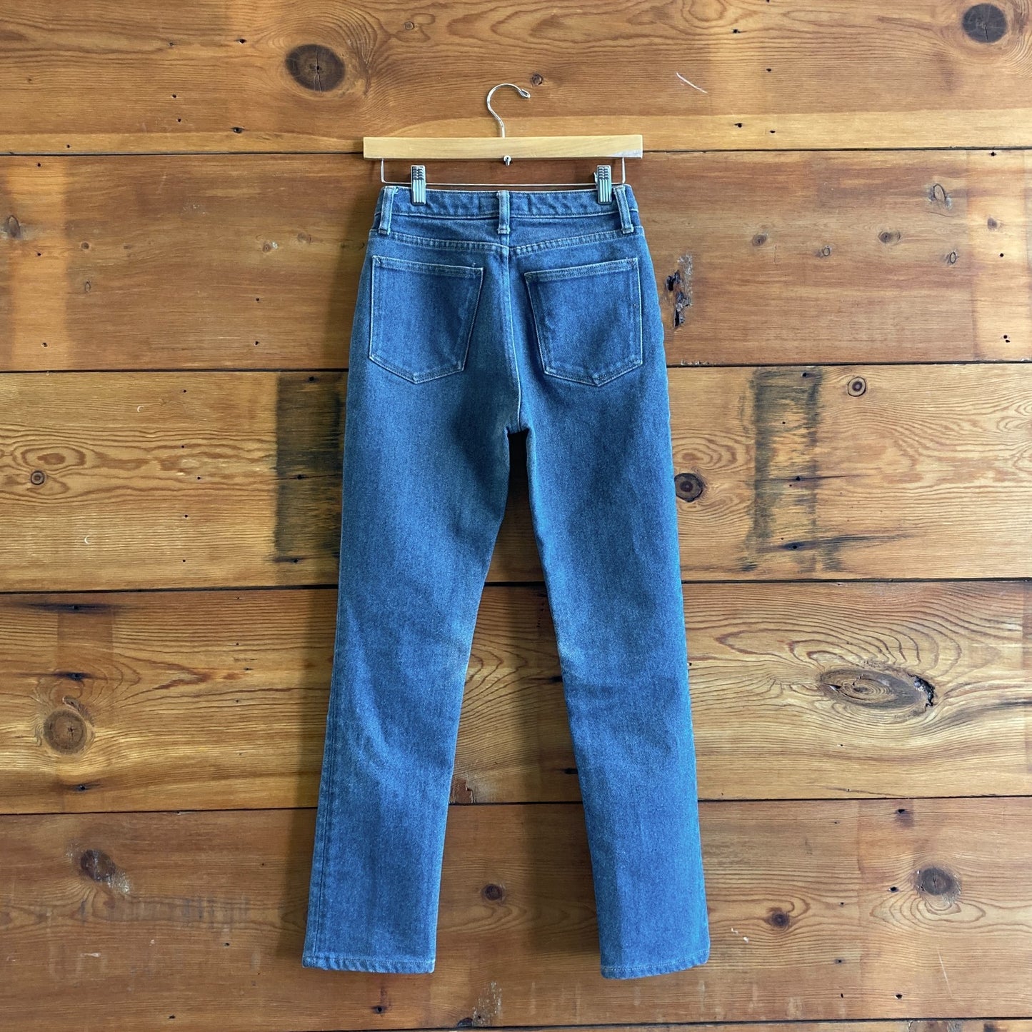 26 - B Sides Medium Wash High Rise Slim Leg Denim Womens Jeans 0617RF