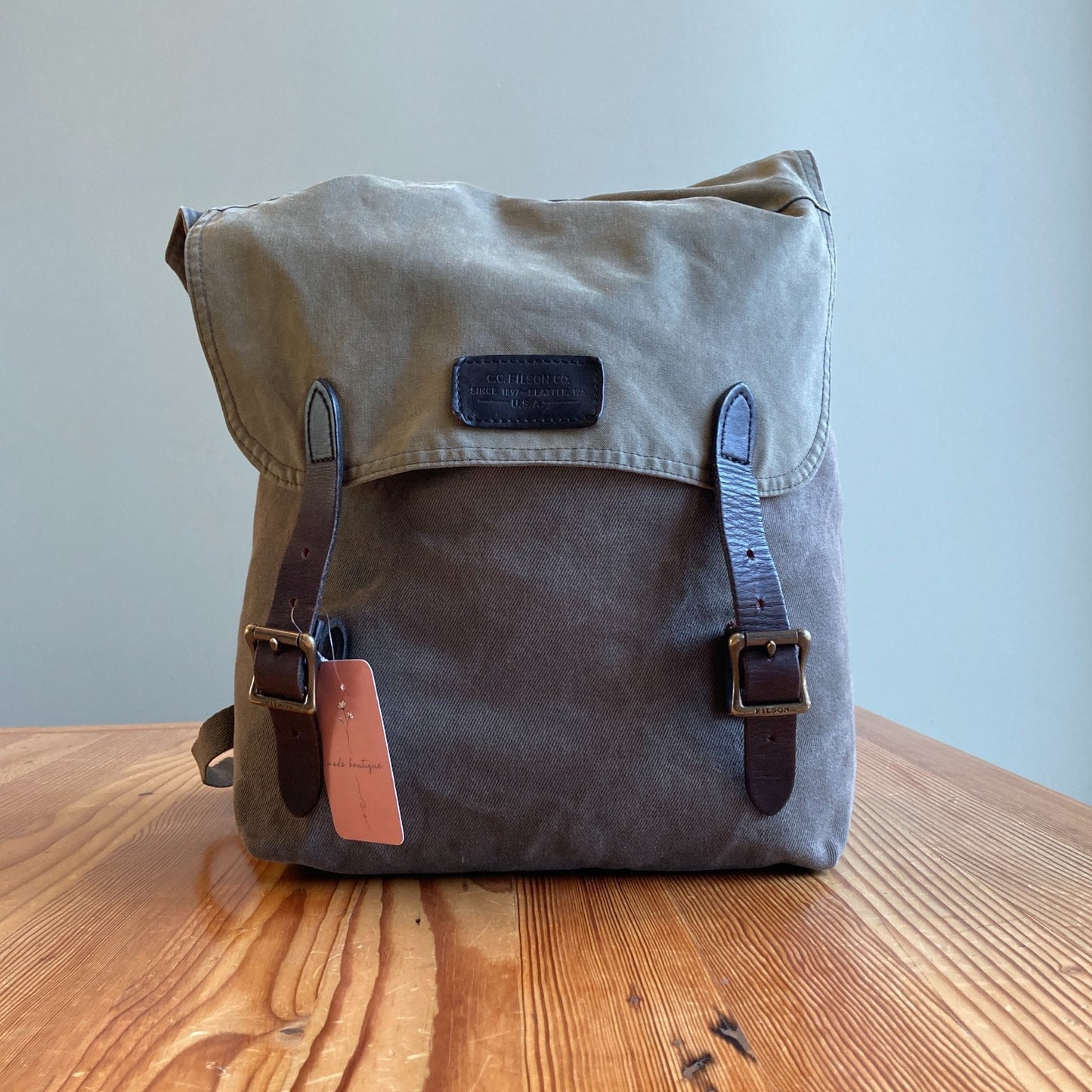 Filson Ranger Rugged Twill Rucksack Backpack Drawstring w/ Insert Pouch 0520KP
