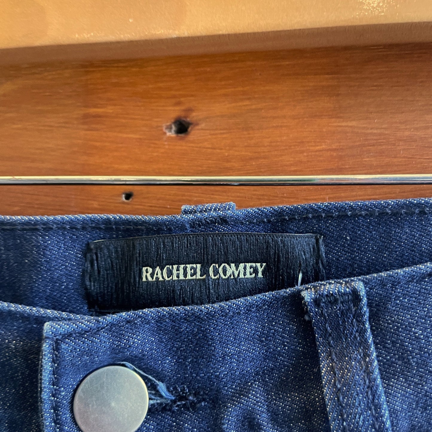 6 - Rachel Comey Dark Wash Denim High Rise Straight Leg Womens Jeans 0504AK