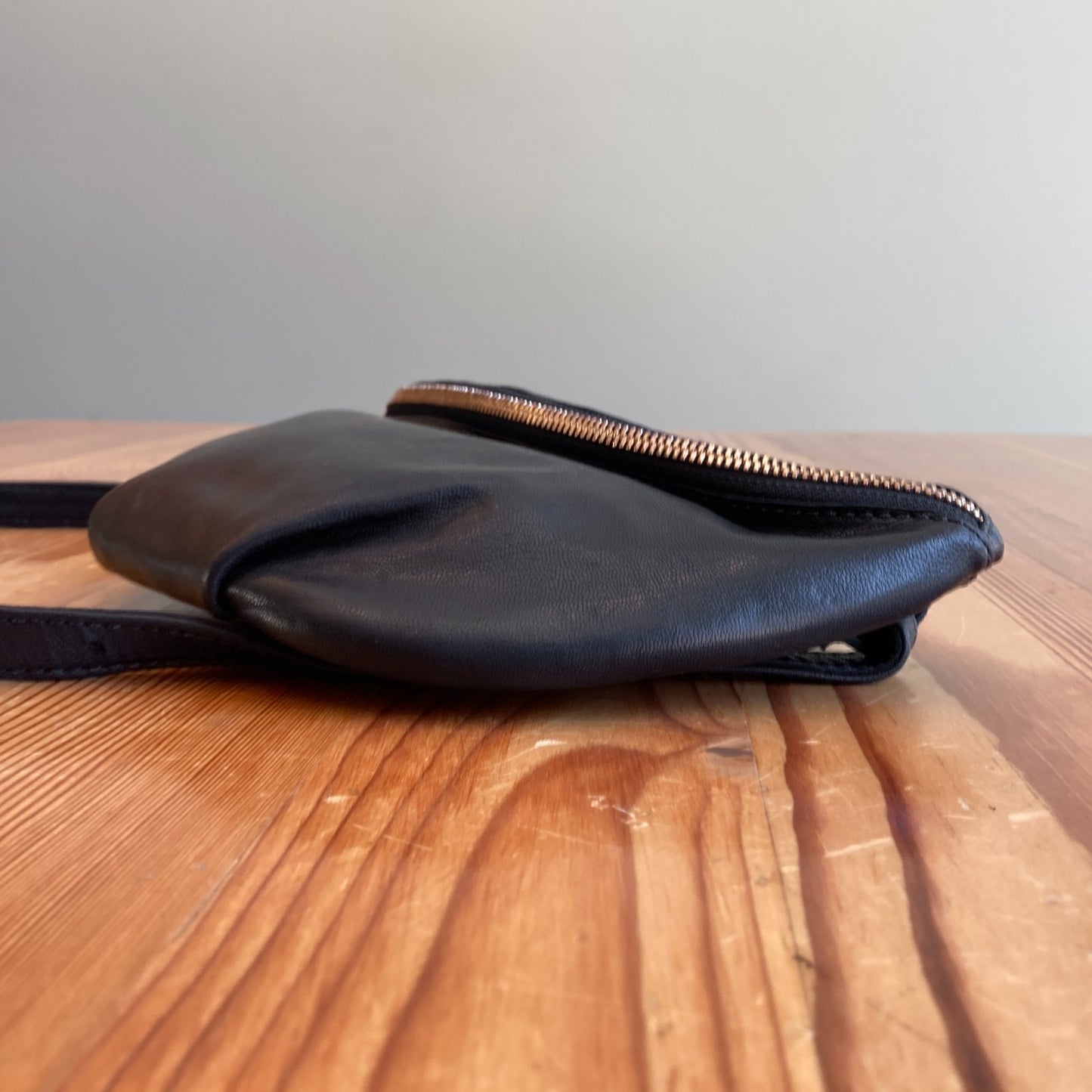 Parker Clay Black Leather Sodo Belt Bag Fanny Pack 0206SB