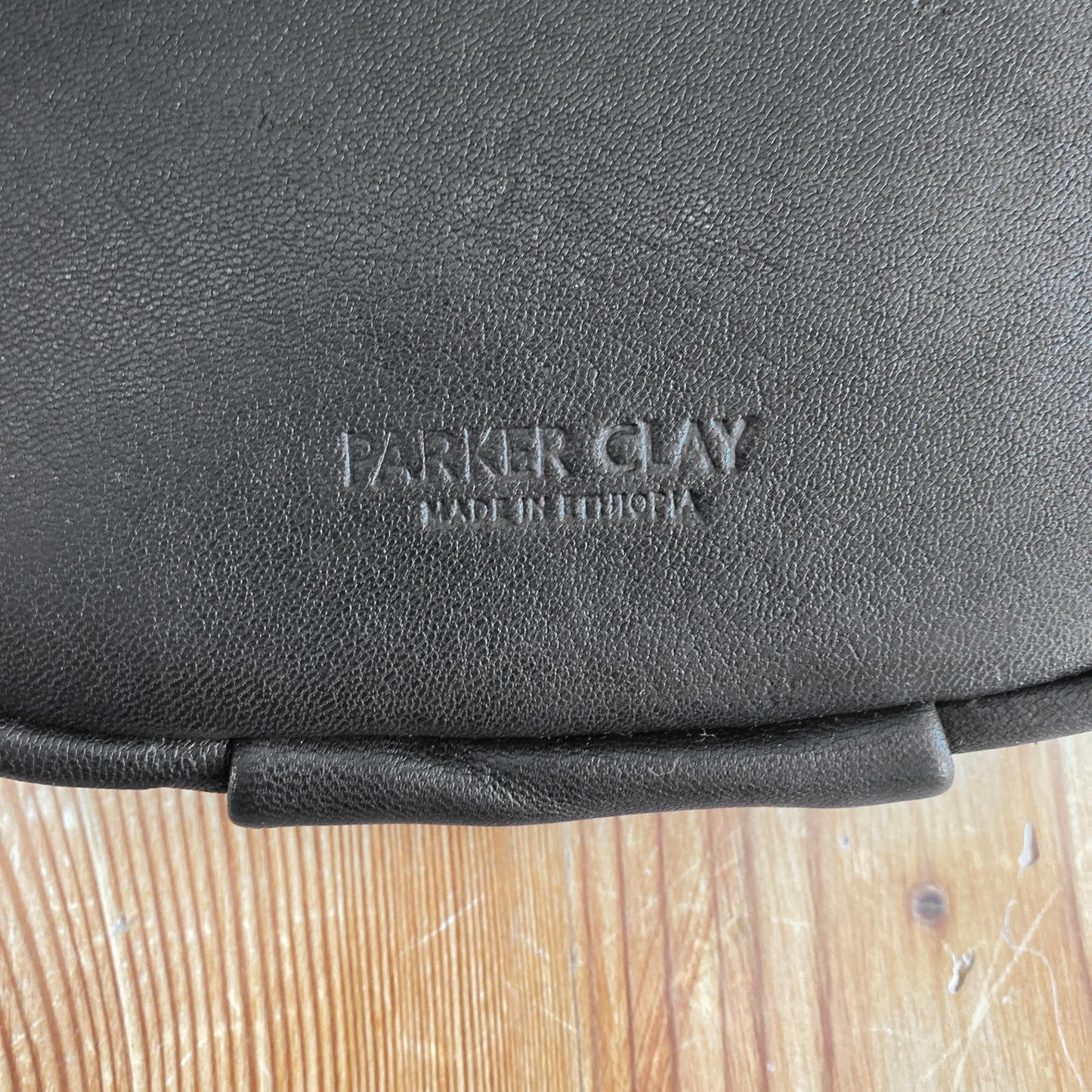 Parker Clay Black Leather Sodo Belt Bag Fanny Pack 0206SB
