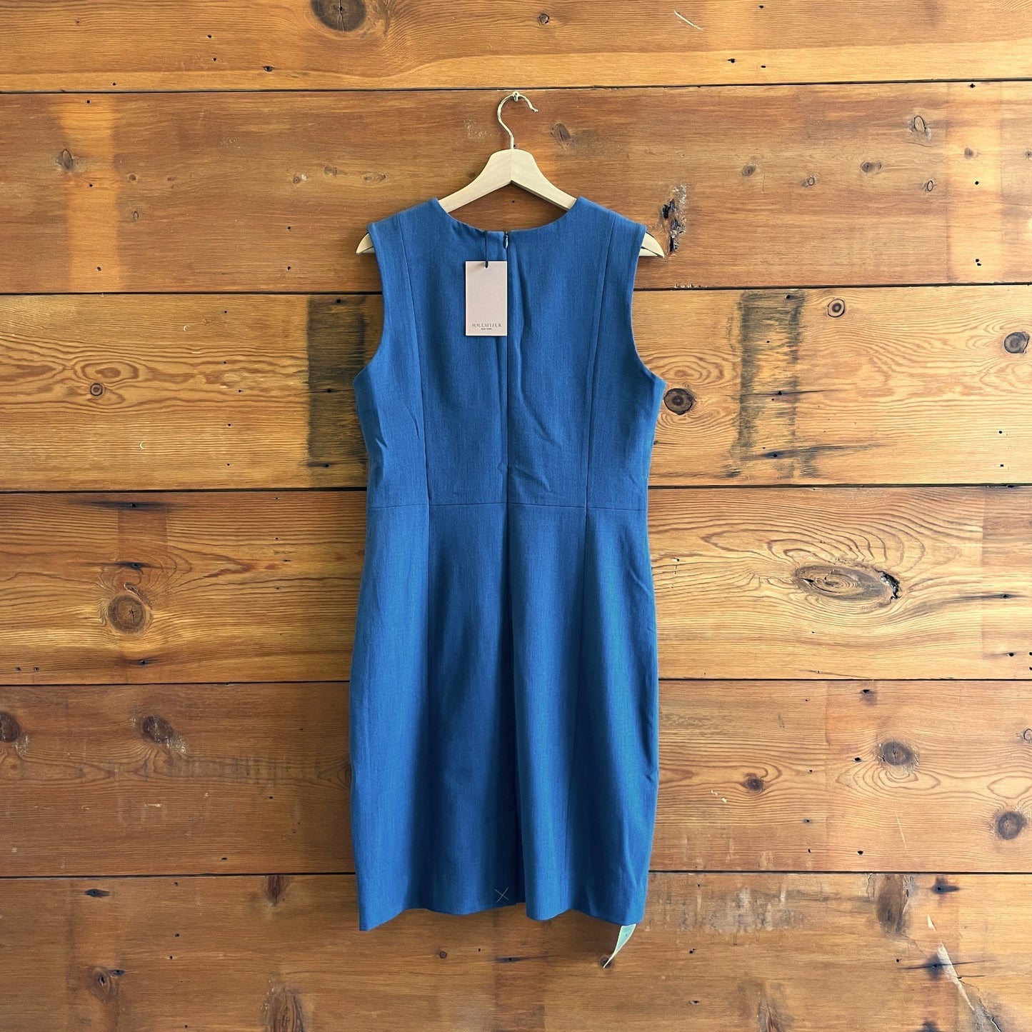 12 - MM Lafleur $265 Pacific Blue Sleeveless Shirley Dress NEW 0708EK