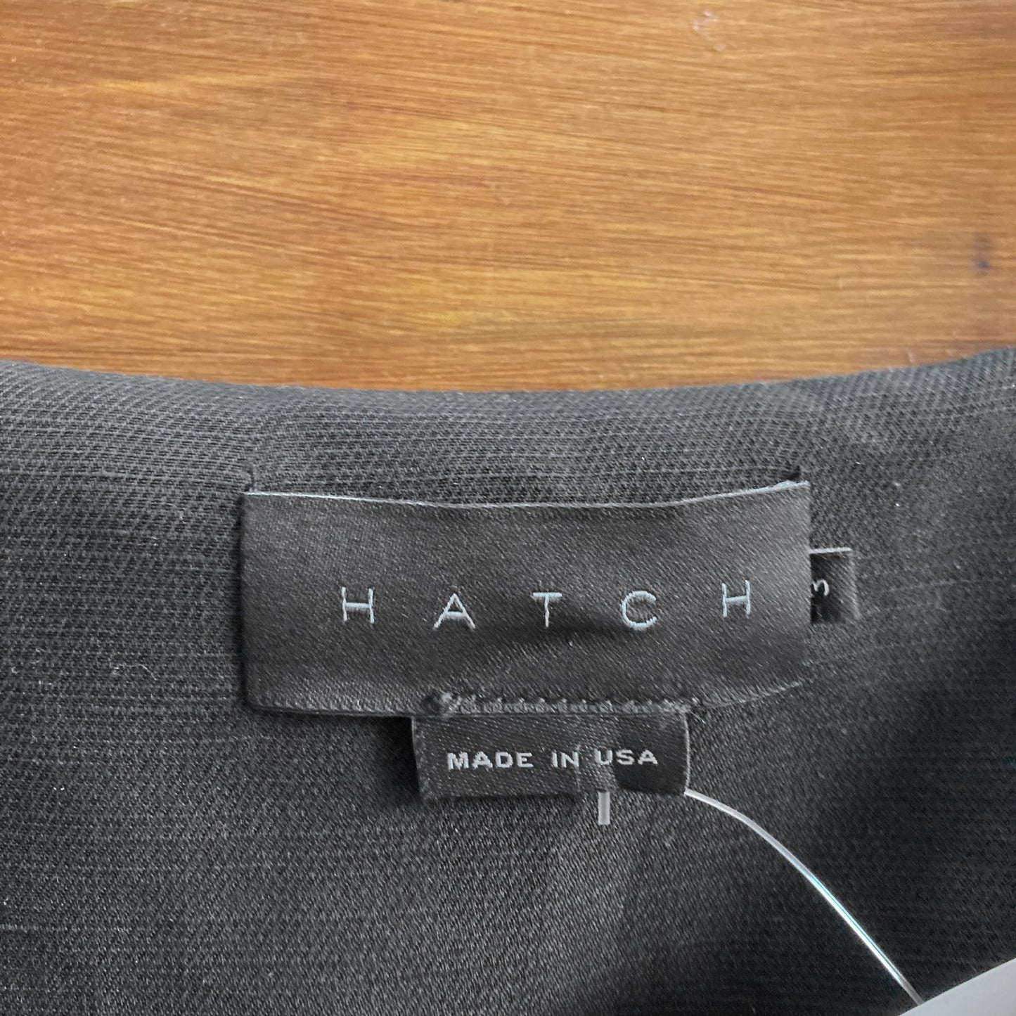 3 / L - Hatch Black Tencel Linen Sleeveless Button Up Maternity Dress 0708EK