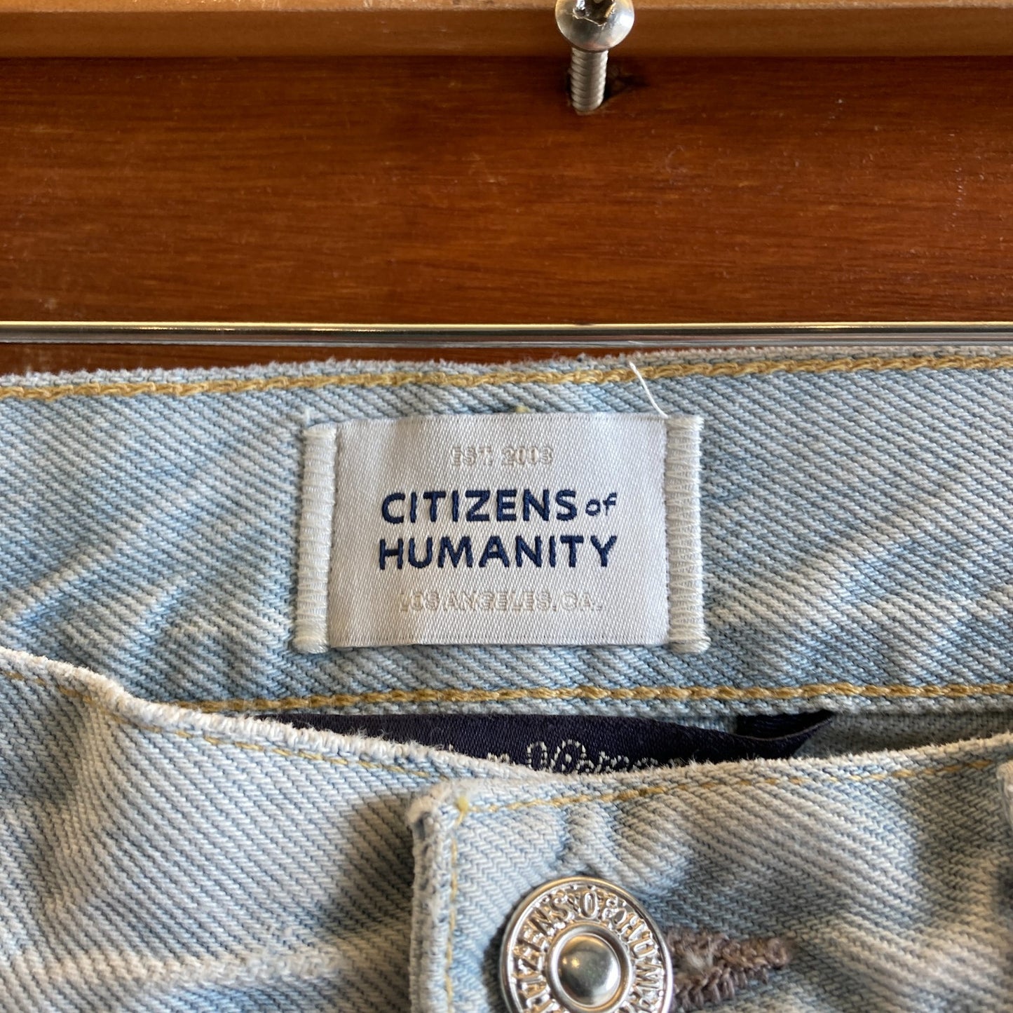 25 - Citizens $258 Light Wash Distressed Barrel Leg Miro Jeans 0703SC
