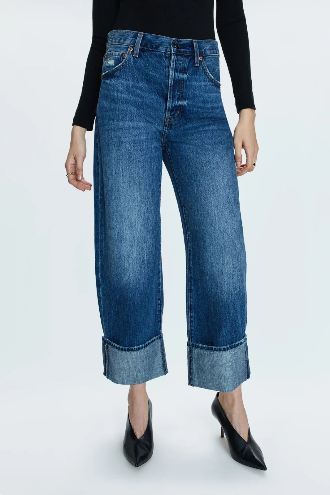 26 - Pistola Fulton Wash $178 Ryder High Rise Cuffed Straight Jeans 1202MS