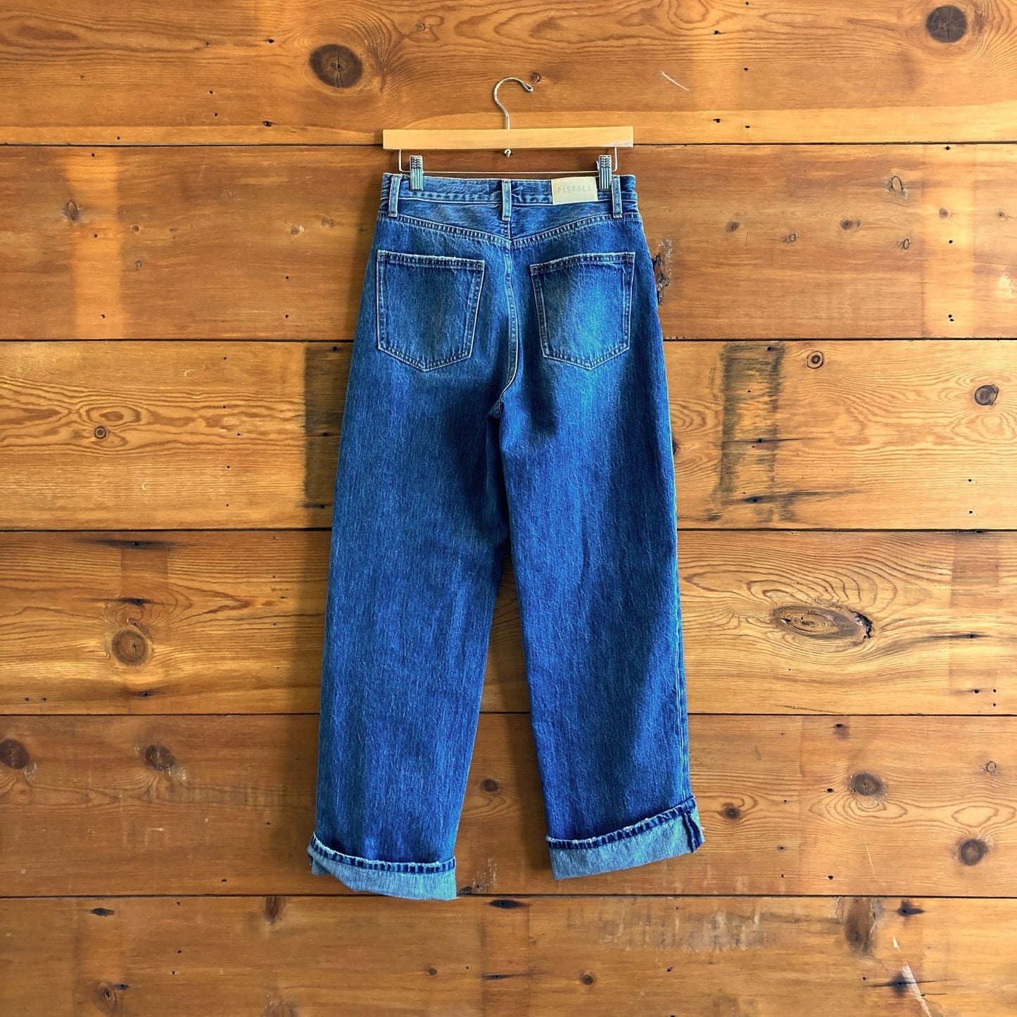 26 - Pistola Fulton Wash $178 Ryder High Rise Cuffed Straight Jeans 1202MS