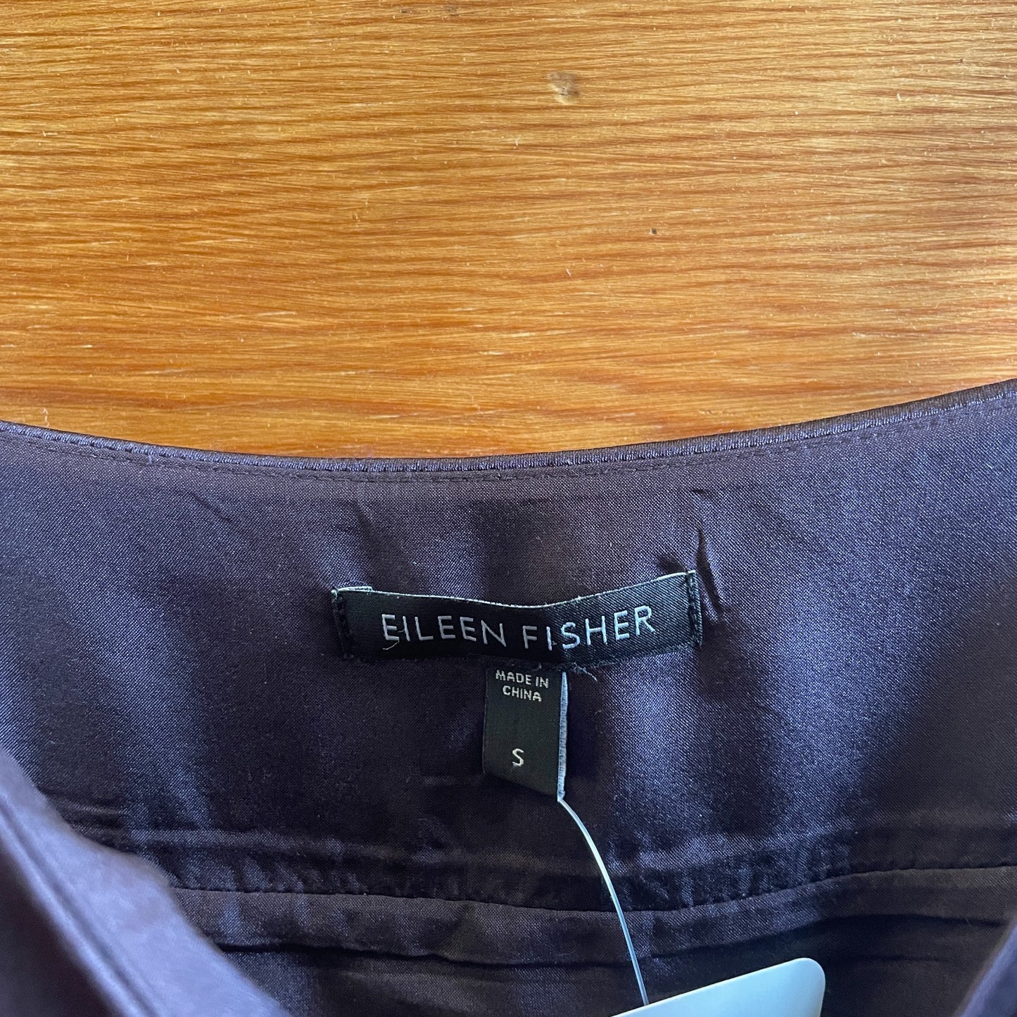 S - Eileen Fisher $298 Midnight Purple 100% Silk Camisole Slip Dress 0721DK