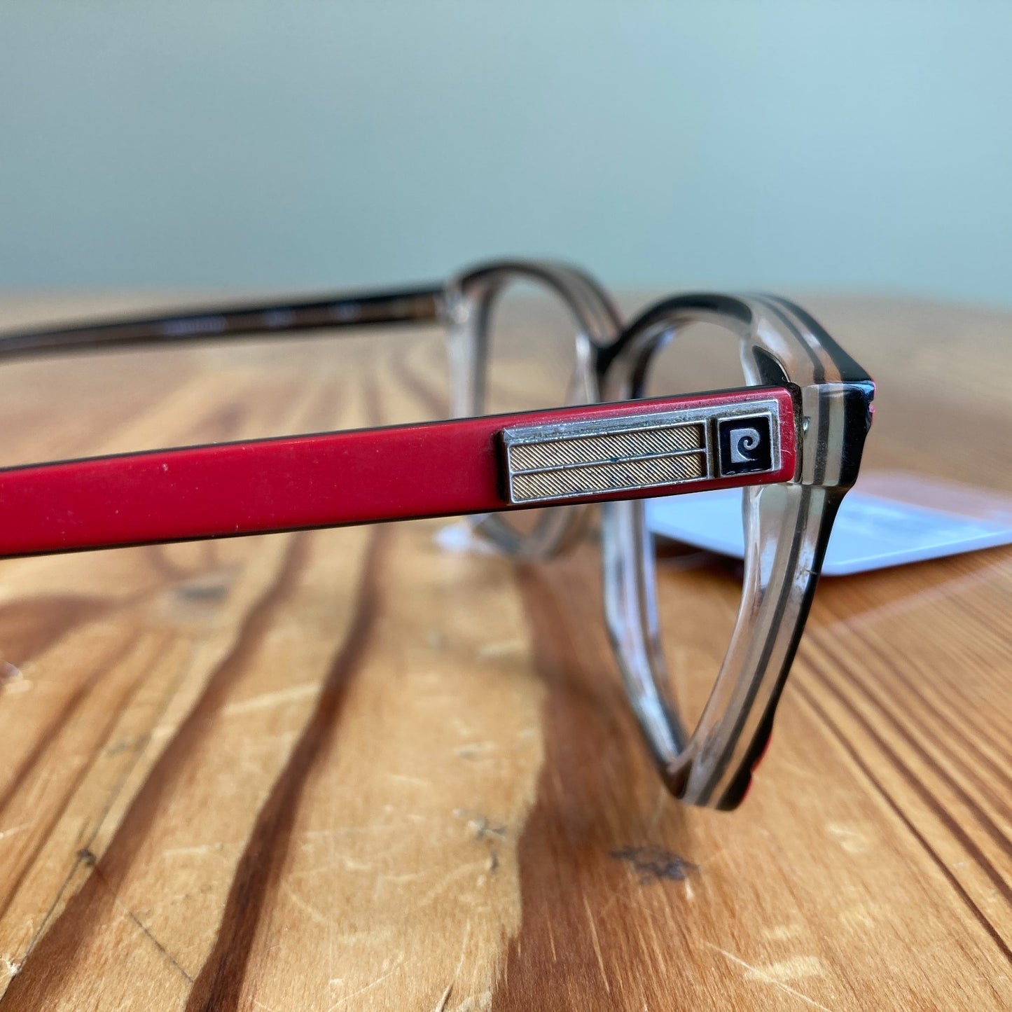 Pierre Cardin Vintage 80s Black Red Christina Eyeglasses Frames 0808BB