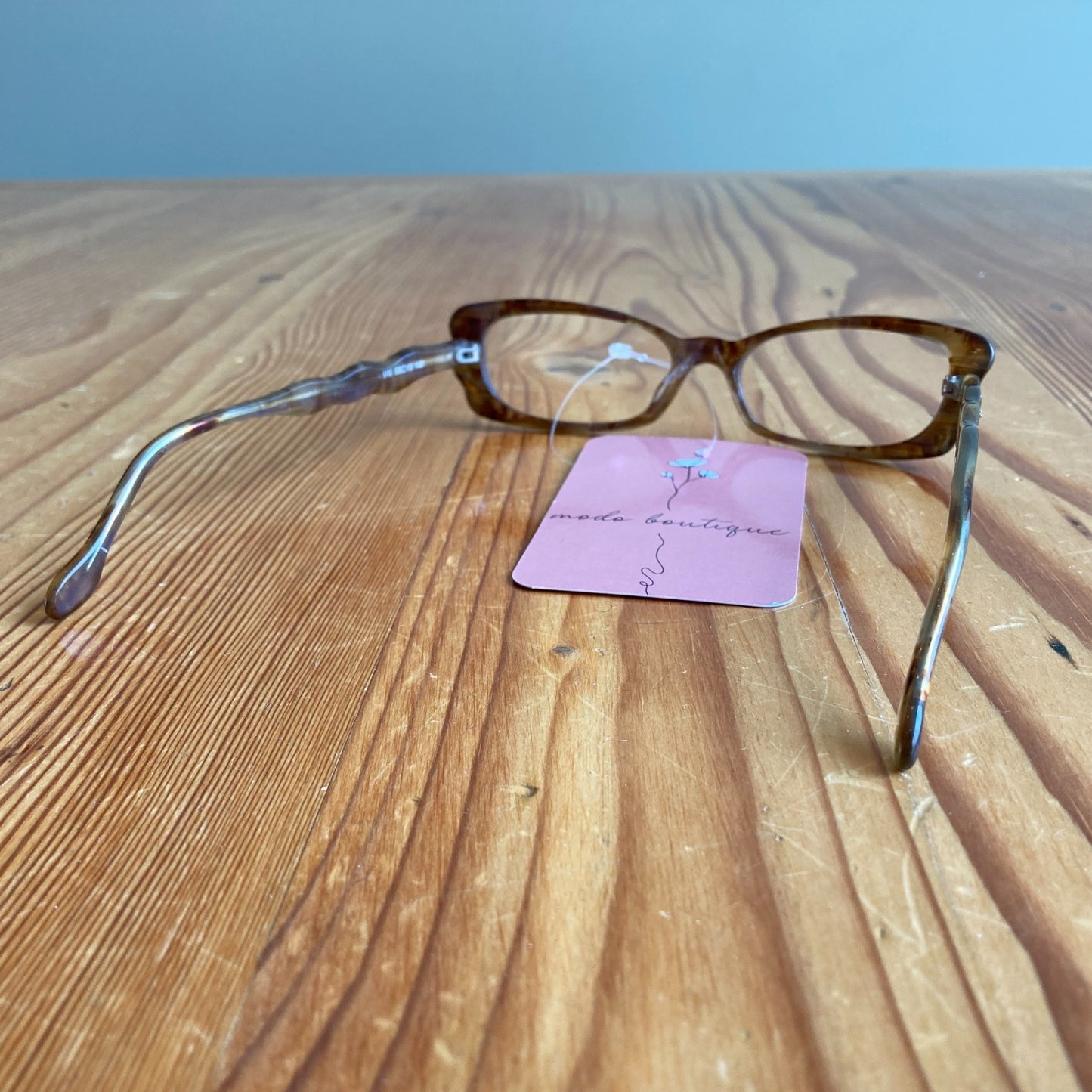 Jean Lafont Paris Tortoise Wood Lucite Cat-Eye Eyeglasses Frames 0808BB