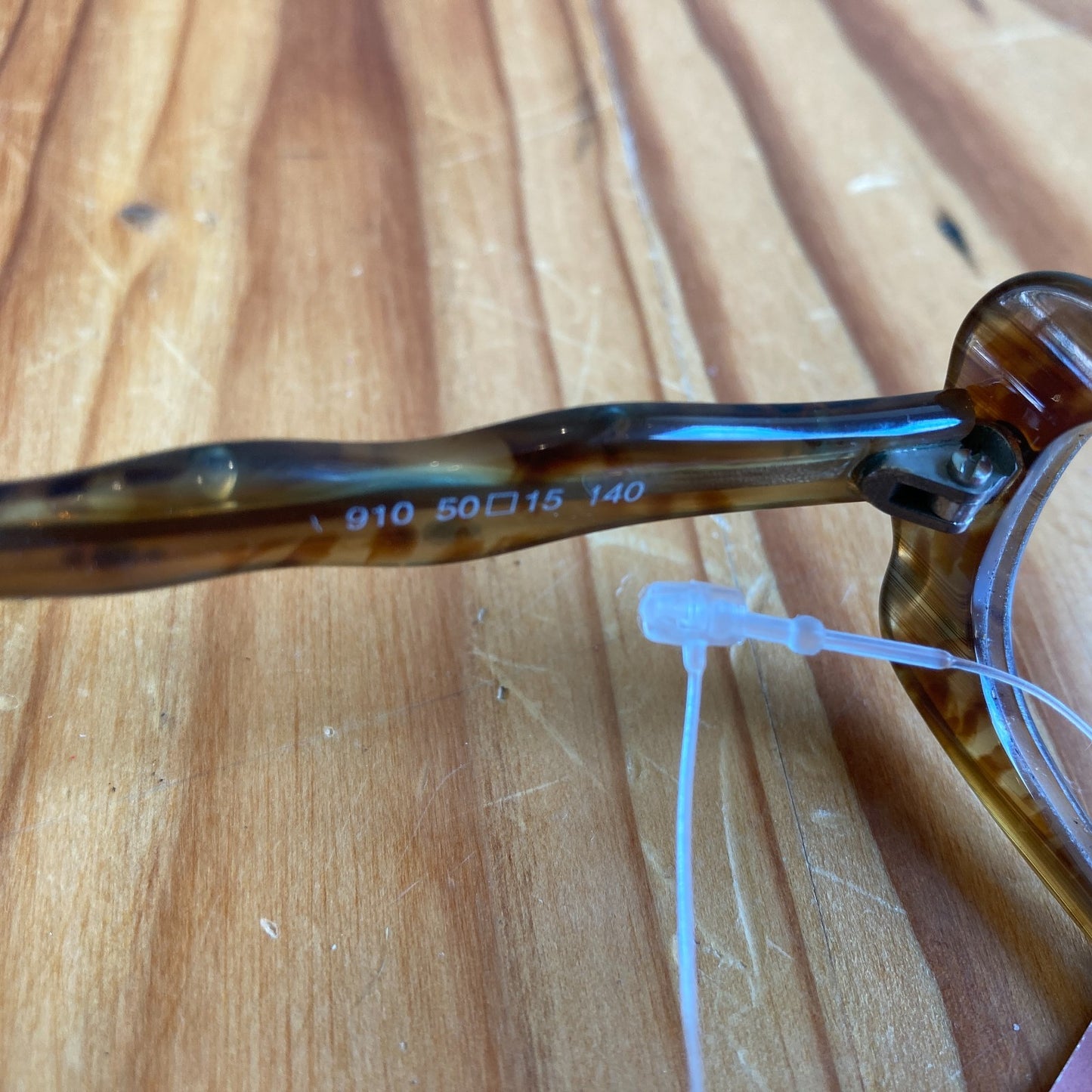 Jean Lafont Paris Tortoise Wood Lucite Cat-Eye Eyeglasses Frames 0808BB