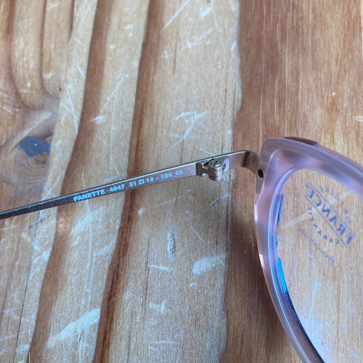 Lafont Paris Olive Green Pink Fanette Cat-Eye Eyeglasses Frames 0808BB