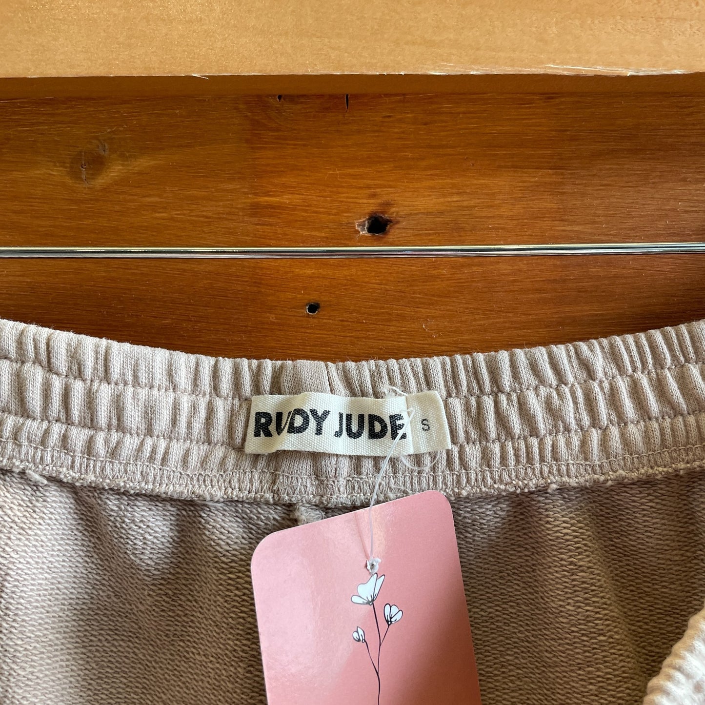 S - Rudy Jude Tan Pull-On Elastic Waist Unisex Organic Gardener's Shorts 0312IG