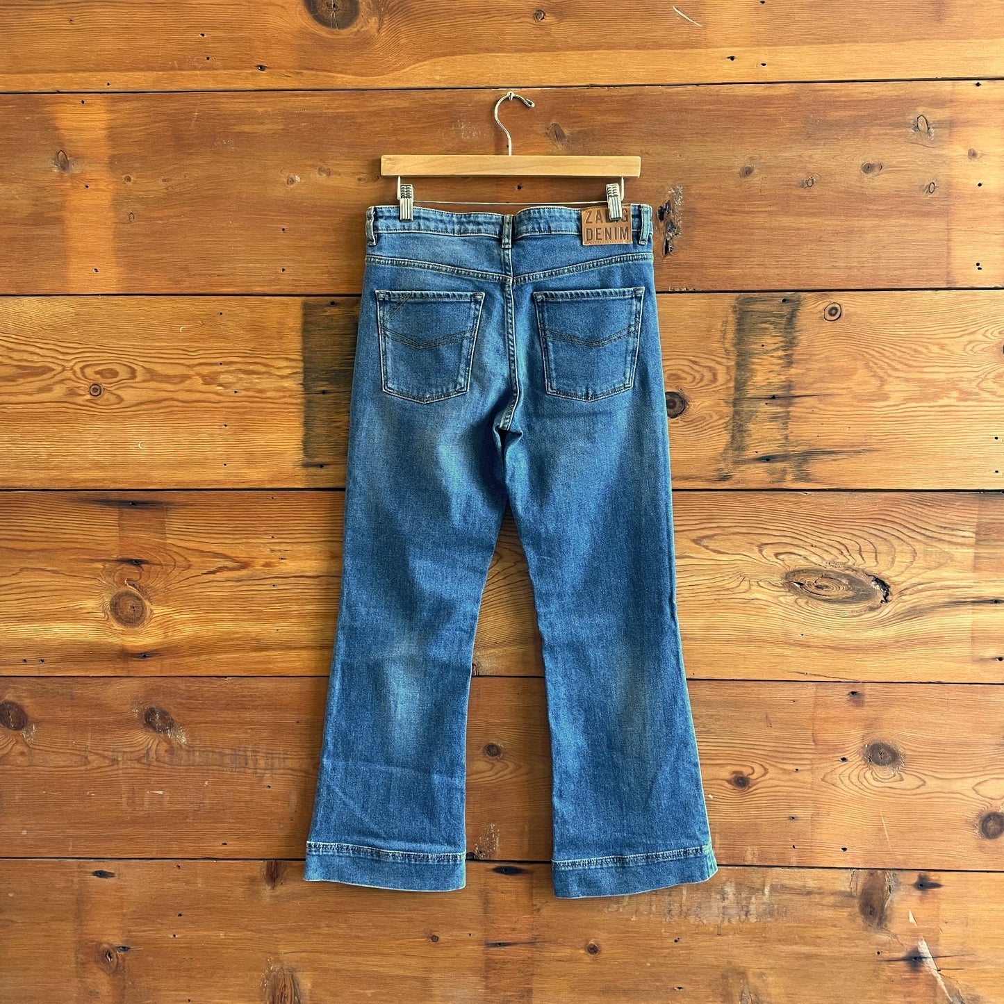27 - Zadig & Voltaire Vincente Denim Button Fly Boot Leg Jeans 1205DA