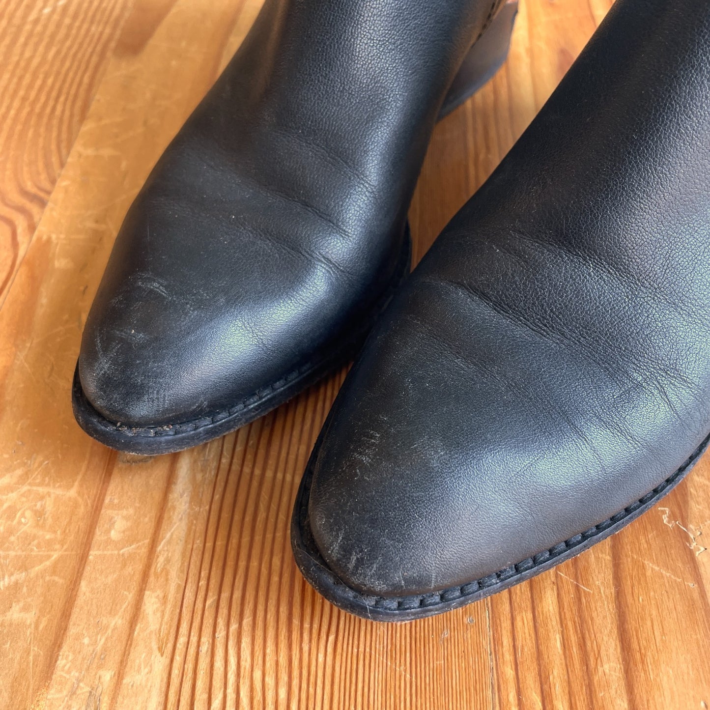 38 / 7.5 - Alexander Wang Black Kori Ankle Booties Leather Boots 0405LS
