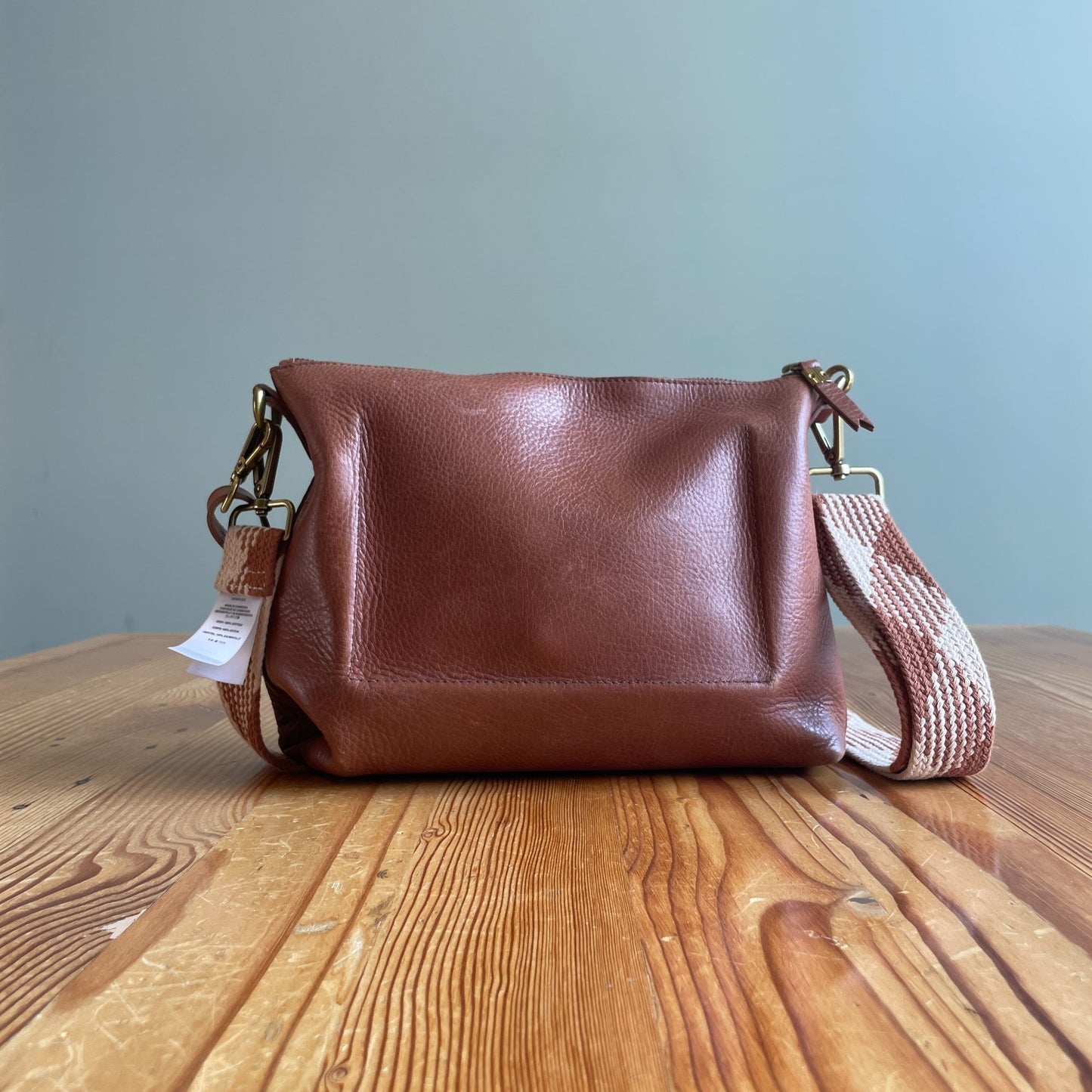 Madewell Brown Leather Transport Shoulder Crossbody Bag w/ Extra Strap 0405LS