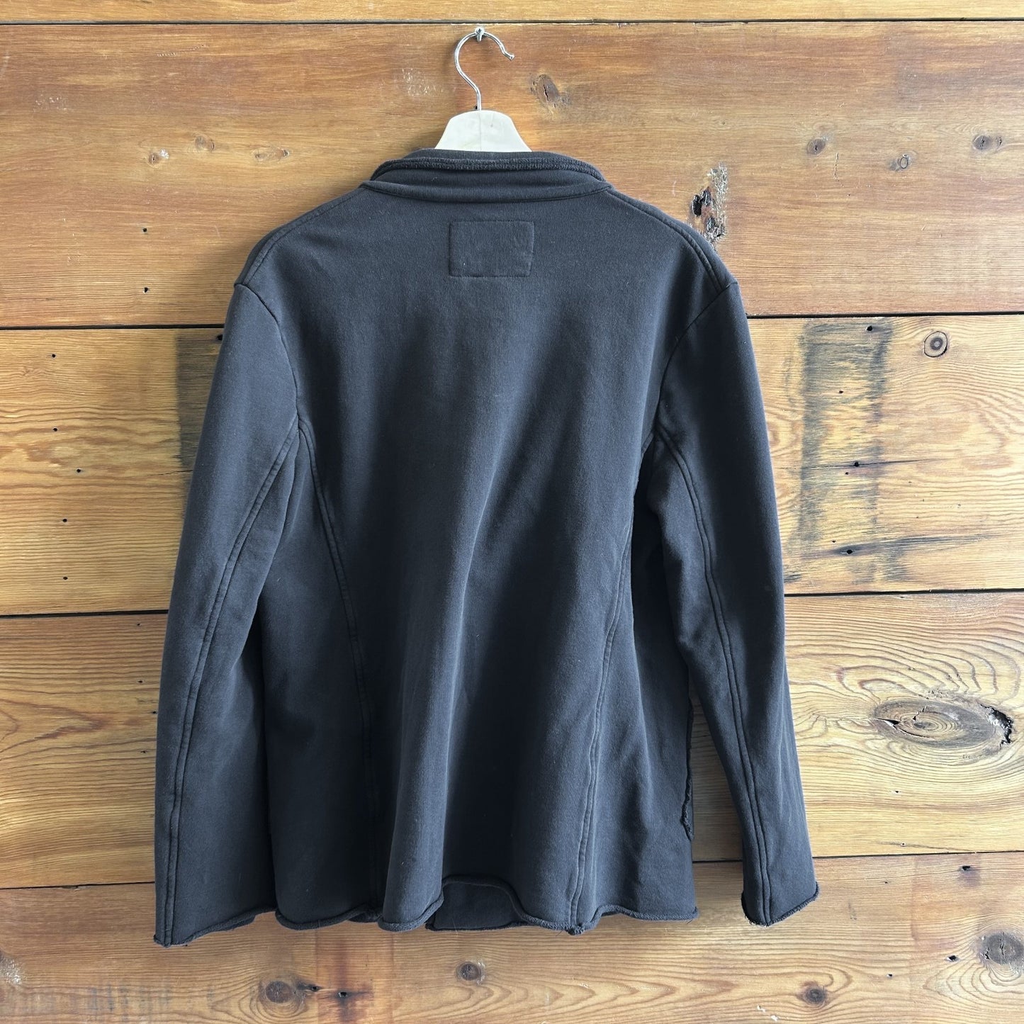 M - Frank & Eileen $348 Black Belfast Sweatshirt Peacoat Blazer Jacket 0721DK