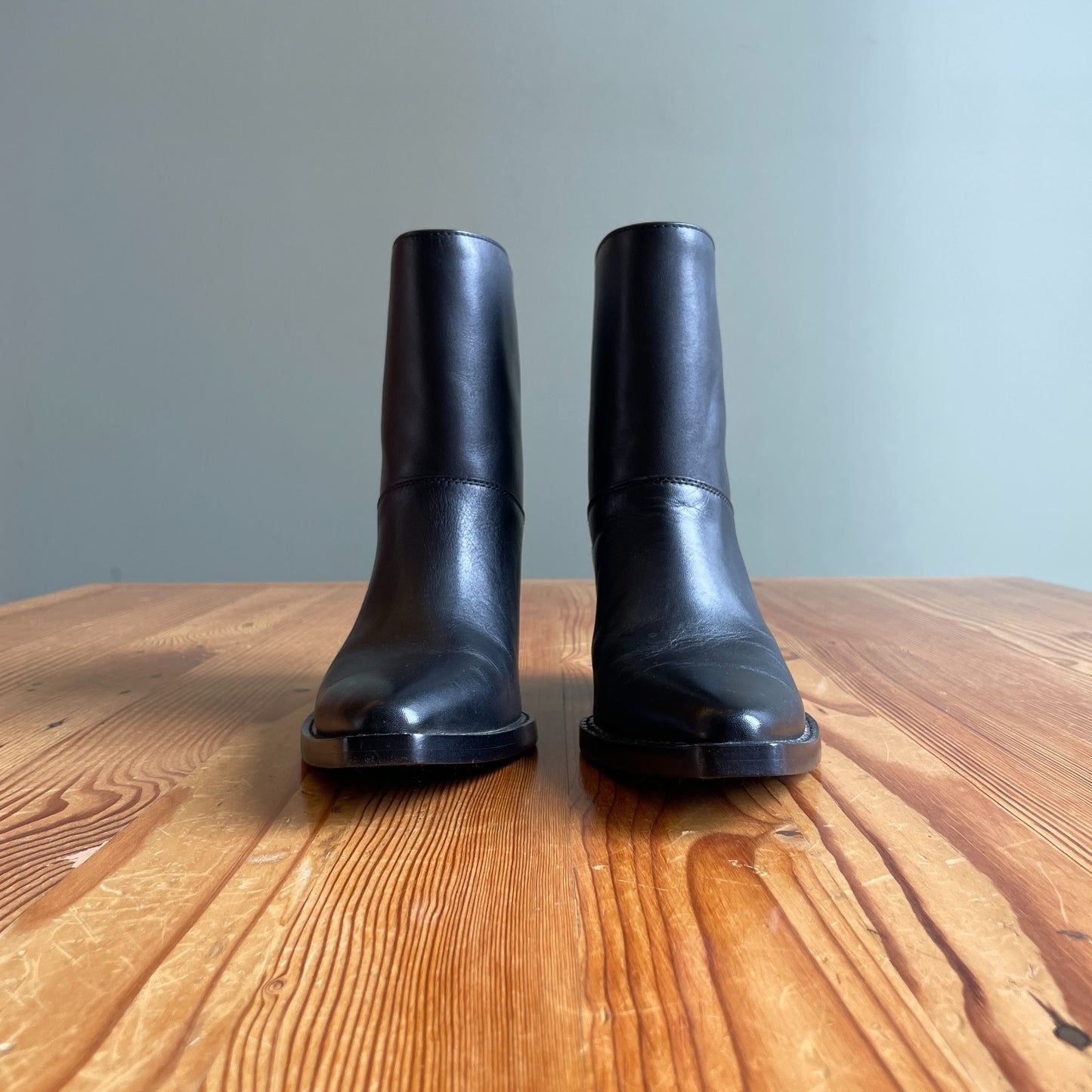 39 / 9 - 3.1 Philip Lim Black Leather $750 Pointed Downtown Ankle Boots 1125KG