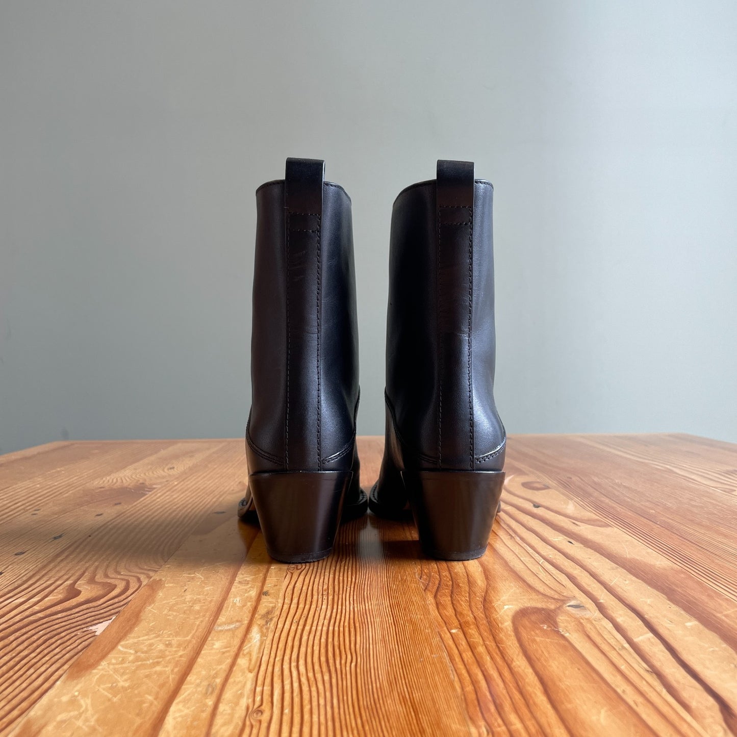 39 / 9 - 3.1 Philip Lim Black Leather $750 Pointed Downtown Ankle Boots 1125KG