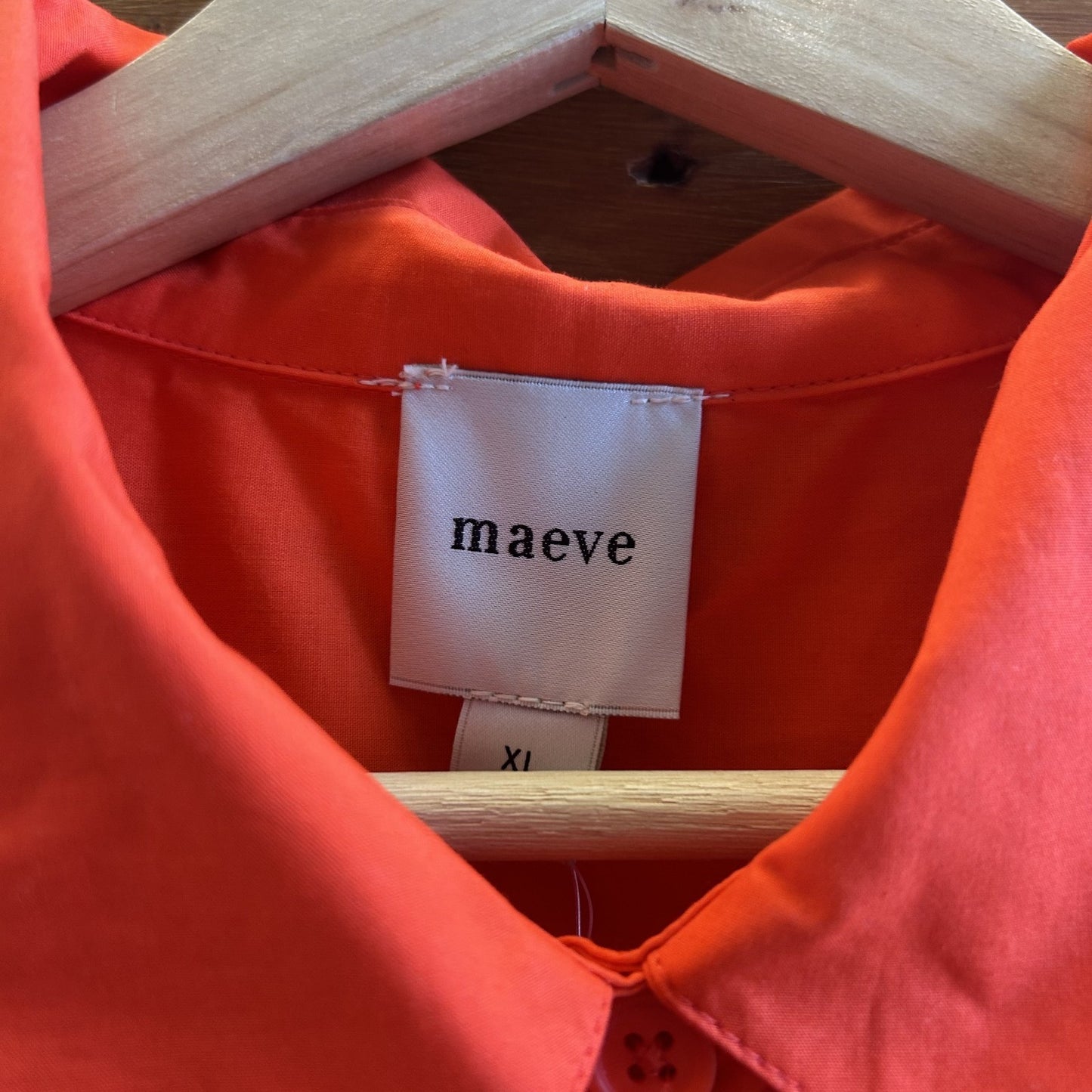 XL - Maeve Anthropologie $178 Poppy Red Sleeveless Button Up Dress NEW 0530JF