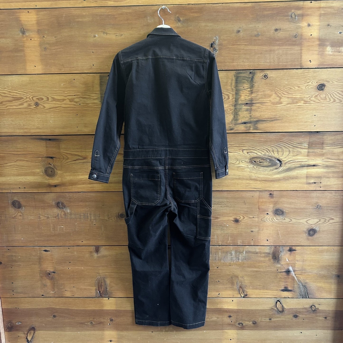 XS - Wildfang Black Long Sleeve Essential Coveralls Workwear Jumpsuit 0530JF