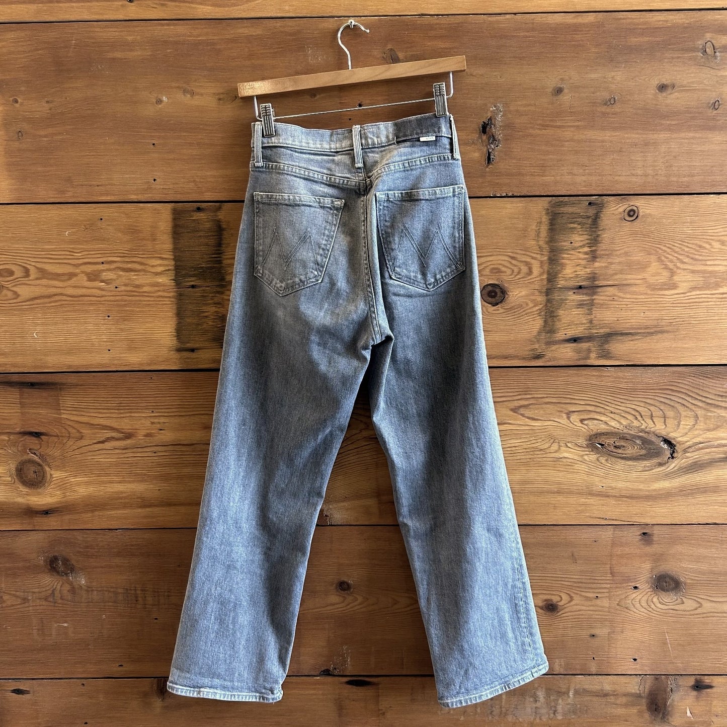 26 - Mother Superior Gray Wash Rambler Ankle Jeans in Uncommon Ground 1206CC