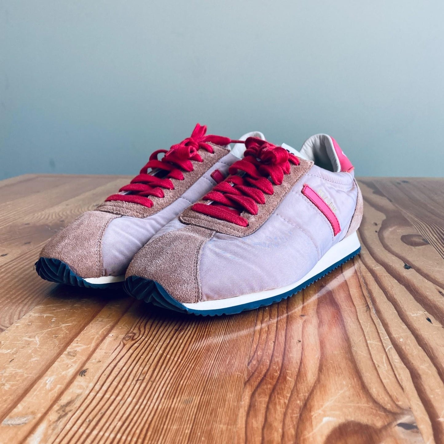 40 / 9 - Re/Done $395 Brown 70's Runner Throwback Sneakers Shoes 0720LP