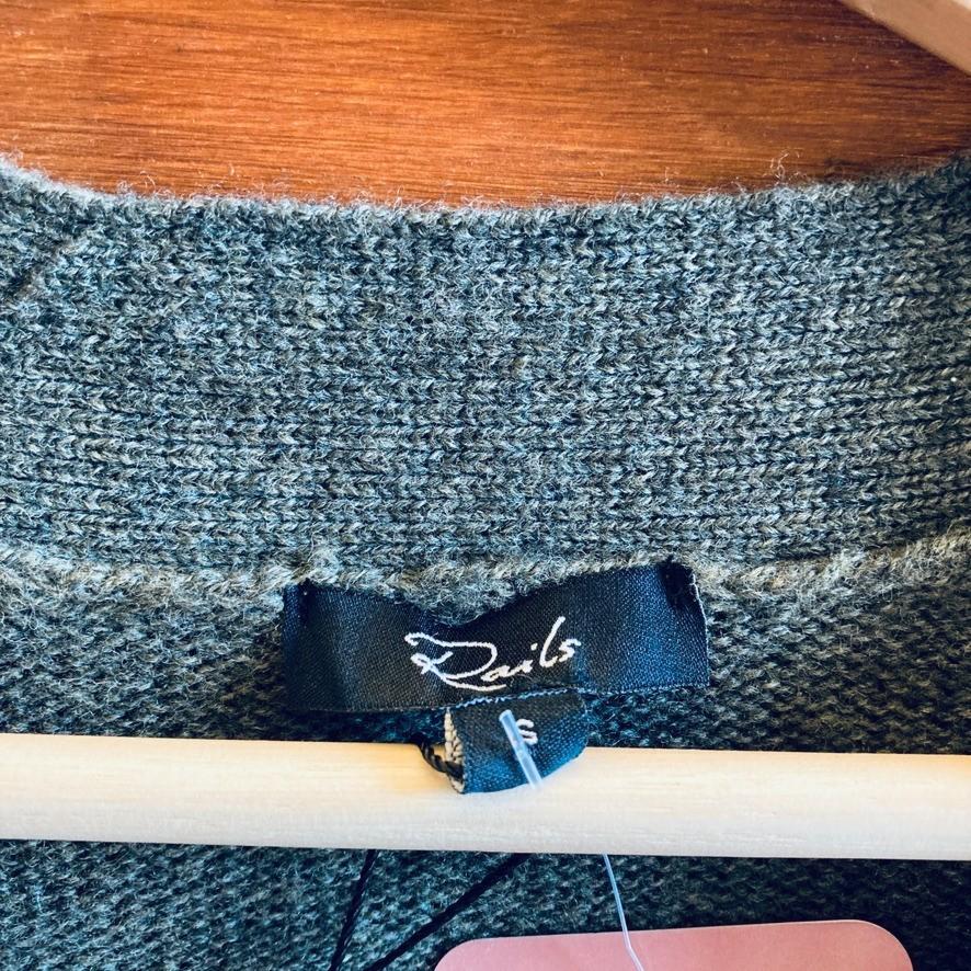 S - Rails $268 Dark Olive Wool Cashmere Button Up Lindi Cardigan NEW 0721DK