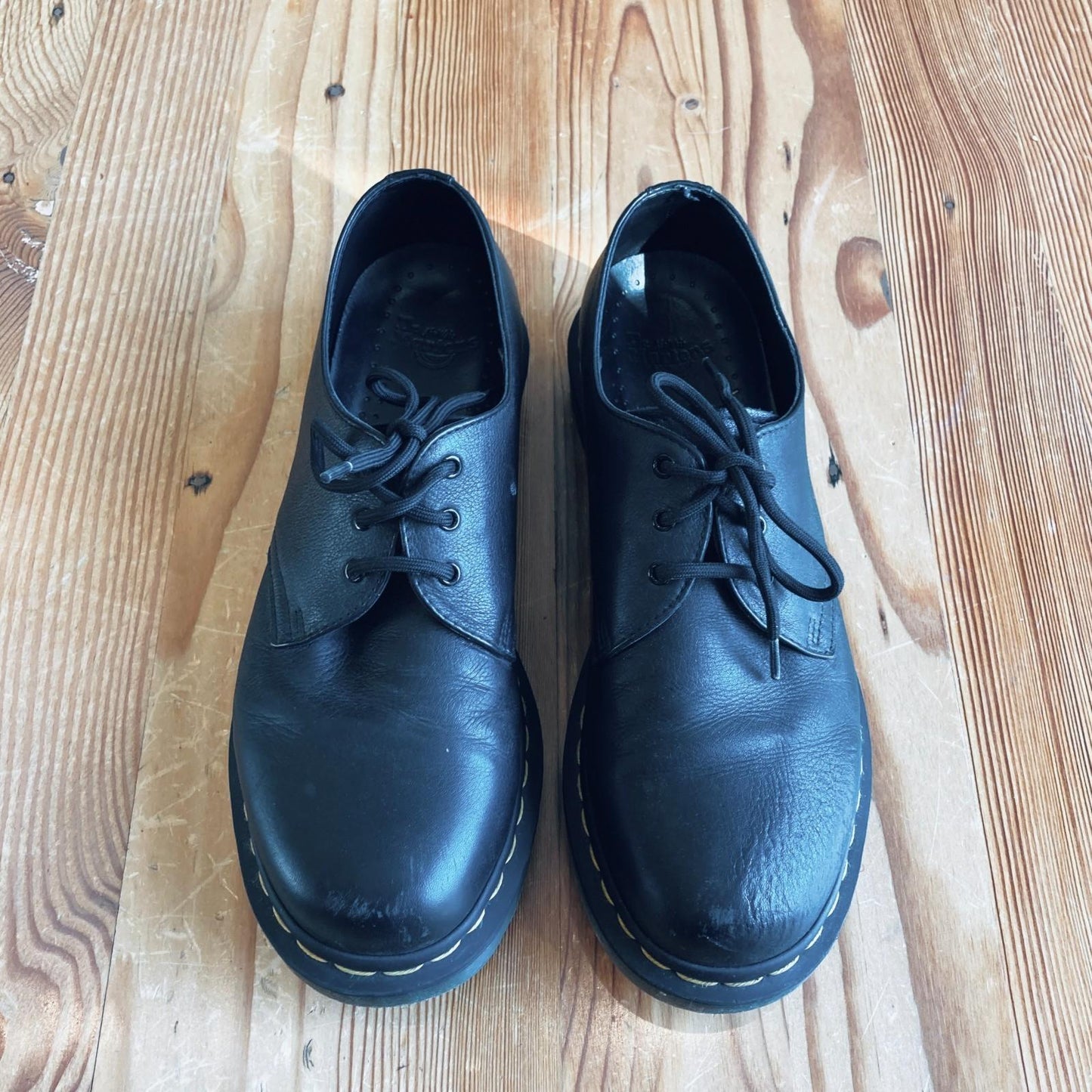 10 - Dr Martens Black Leather 1461 Slip Resistant Oxford Shoes EUC 0530JF