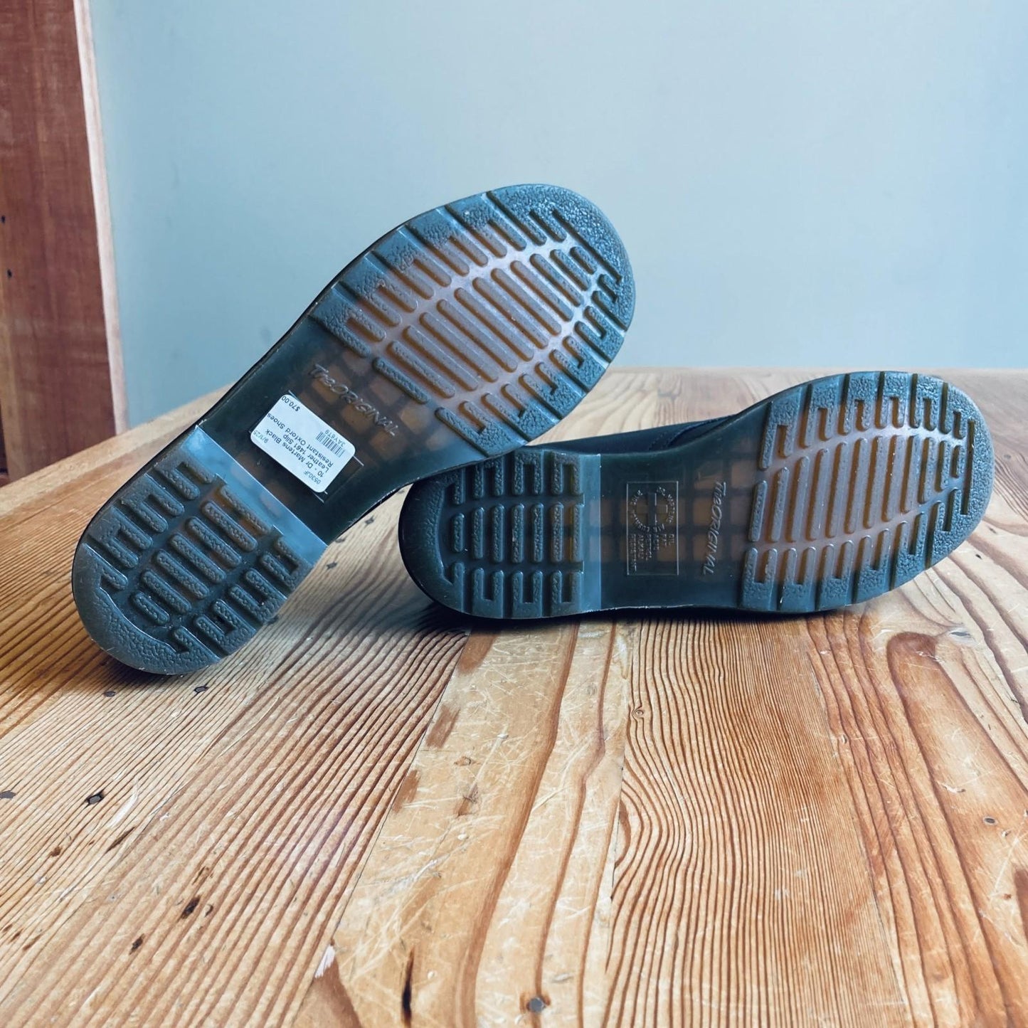 10 - Dr Martens Black Leather 1461 Slip Resistant Oxford Shoes EUC 0530JF