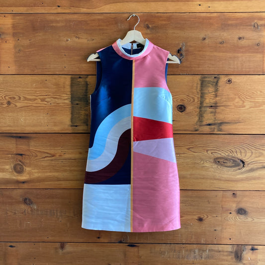 0 / XS - Ted Baker London Colorblock Niema Tunic Sleeveless Dress 0906SA