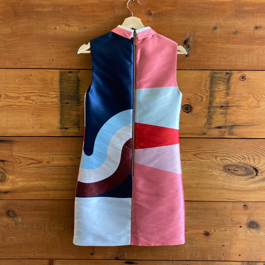 0 / XS - Ted Baker London Colorblock Niema Tunic Sleeveless Dress 0906SA