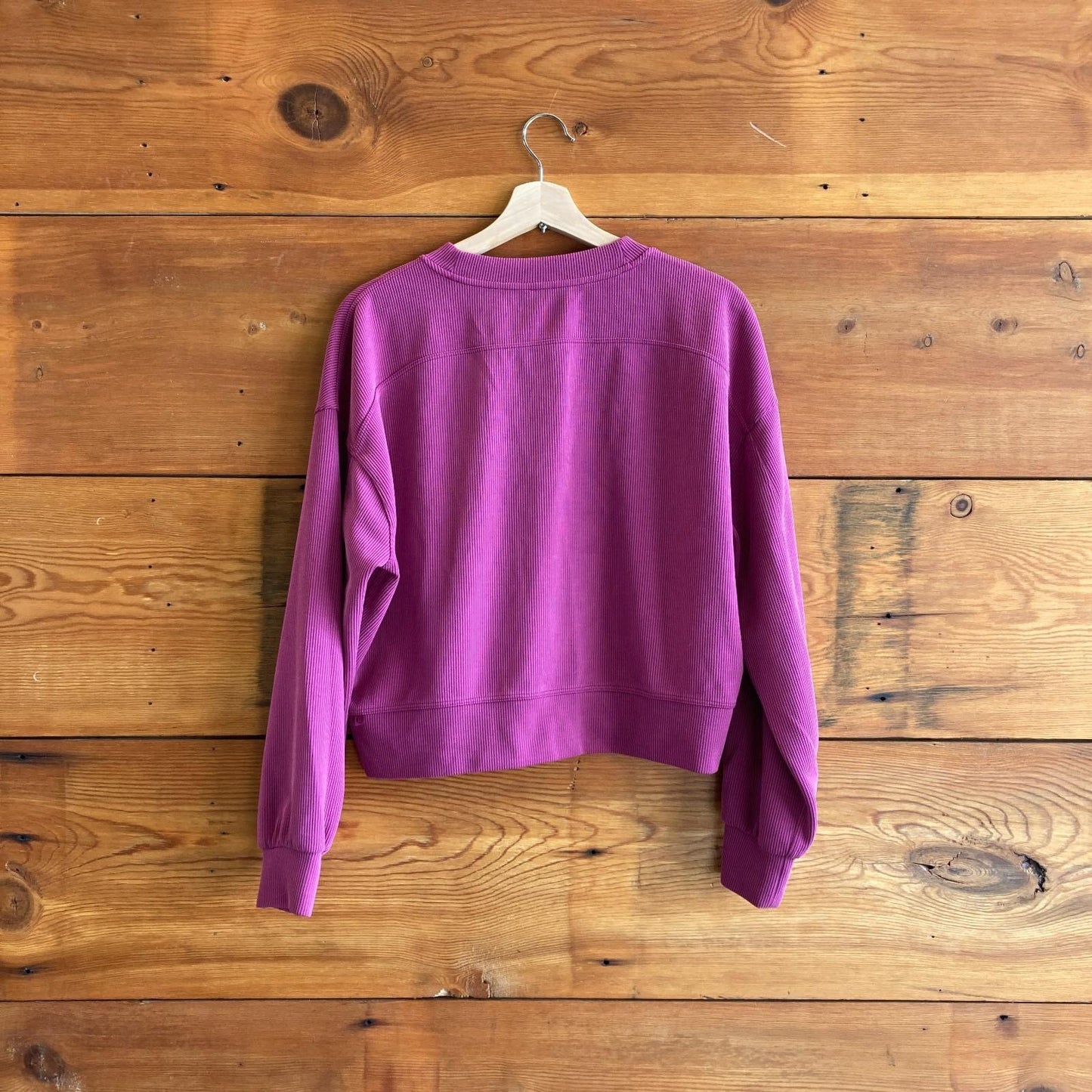 6 - Lululemon Purple Ribbed Softstreme Perfectly Oversized Sweatshirt 0910CC
