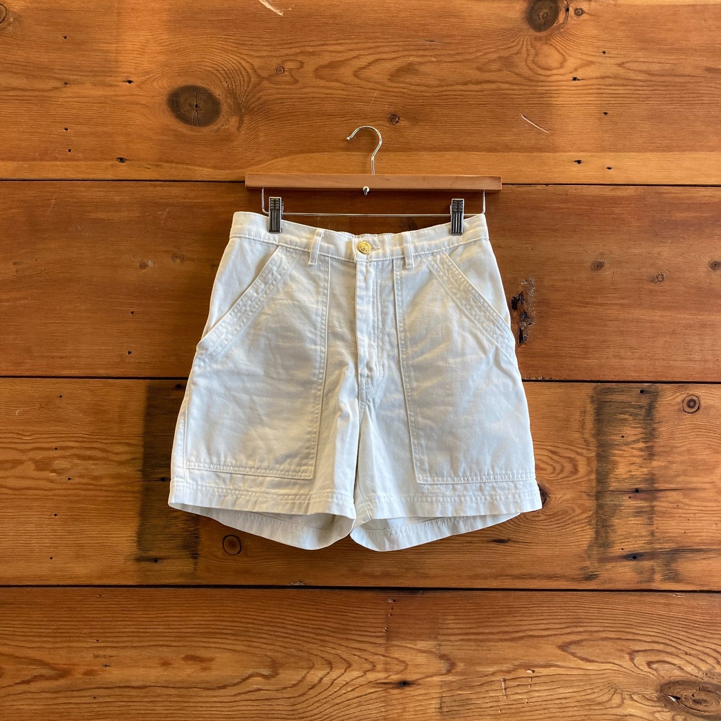 XS - Big Bud Press White 'Work Pants' Womens Work Shorts 1030SB