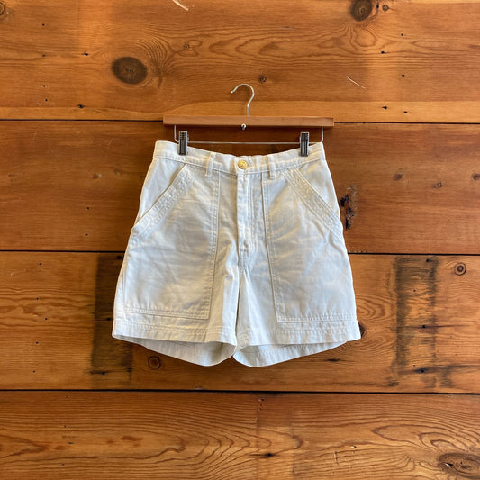 XS - Big Bud Press White 'Work Pants' Womens Work Shorts 1030SB