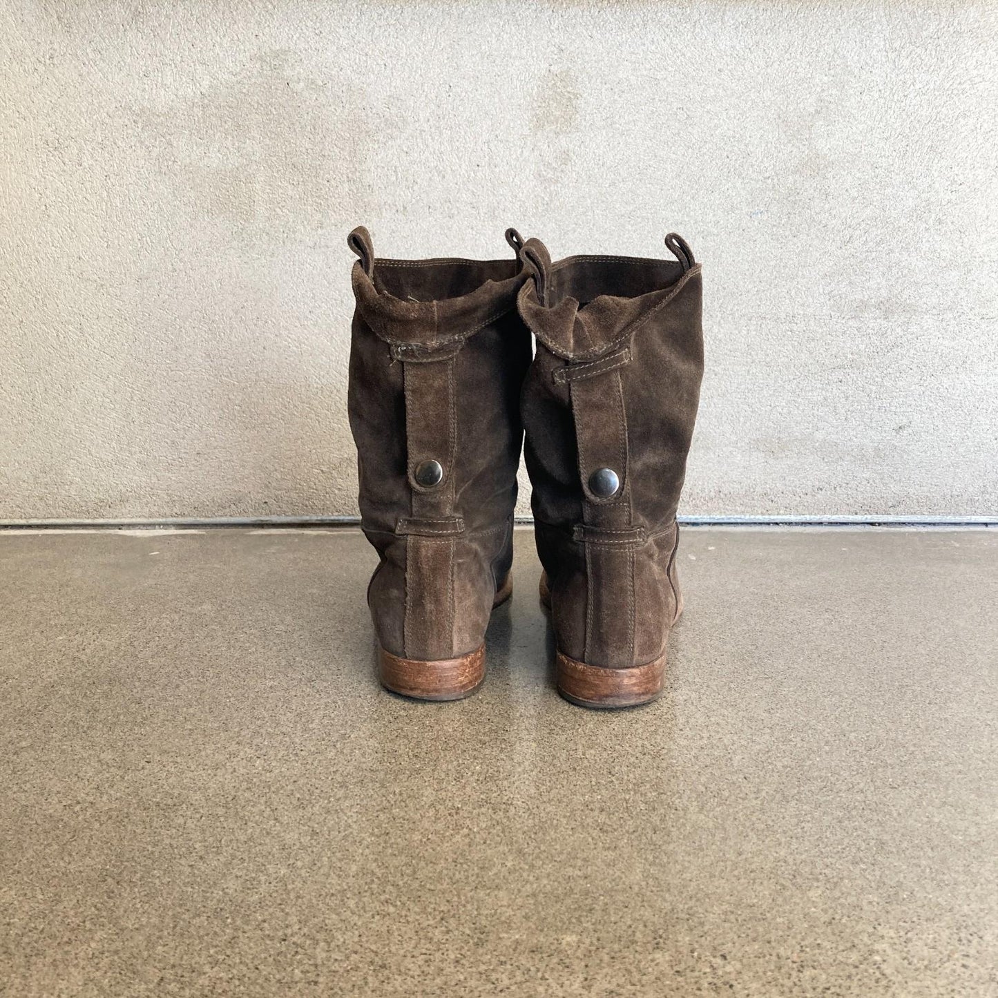 37 / 6.5 - Alberto Fermani Brown Suede Pull-On Limited Edition Boots 0915CM
