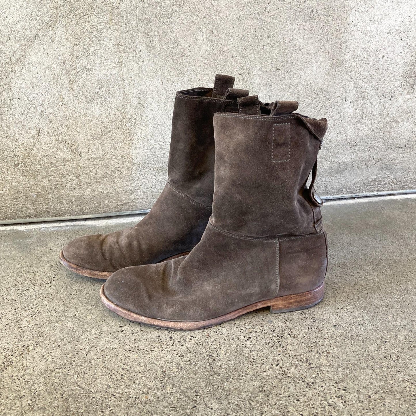 37 / 6.5 - Alberto Fermani Brown Suede Pull-On Limited Edition Boots 0915CM