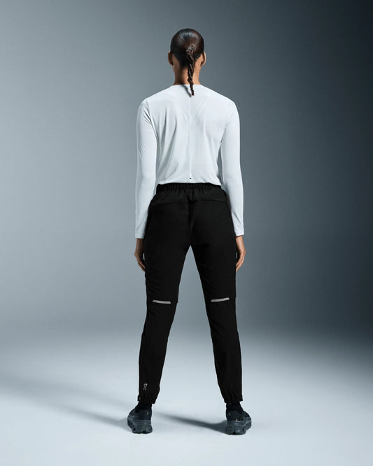M - On Running $120 Black Elastic Waist Reflective Back Core Pants NEW 0920RC