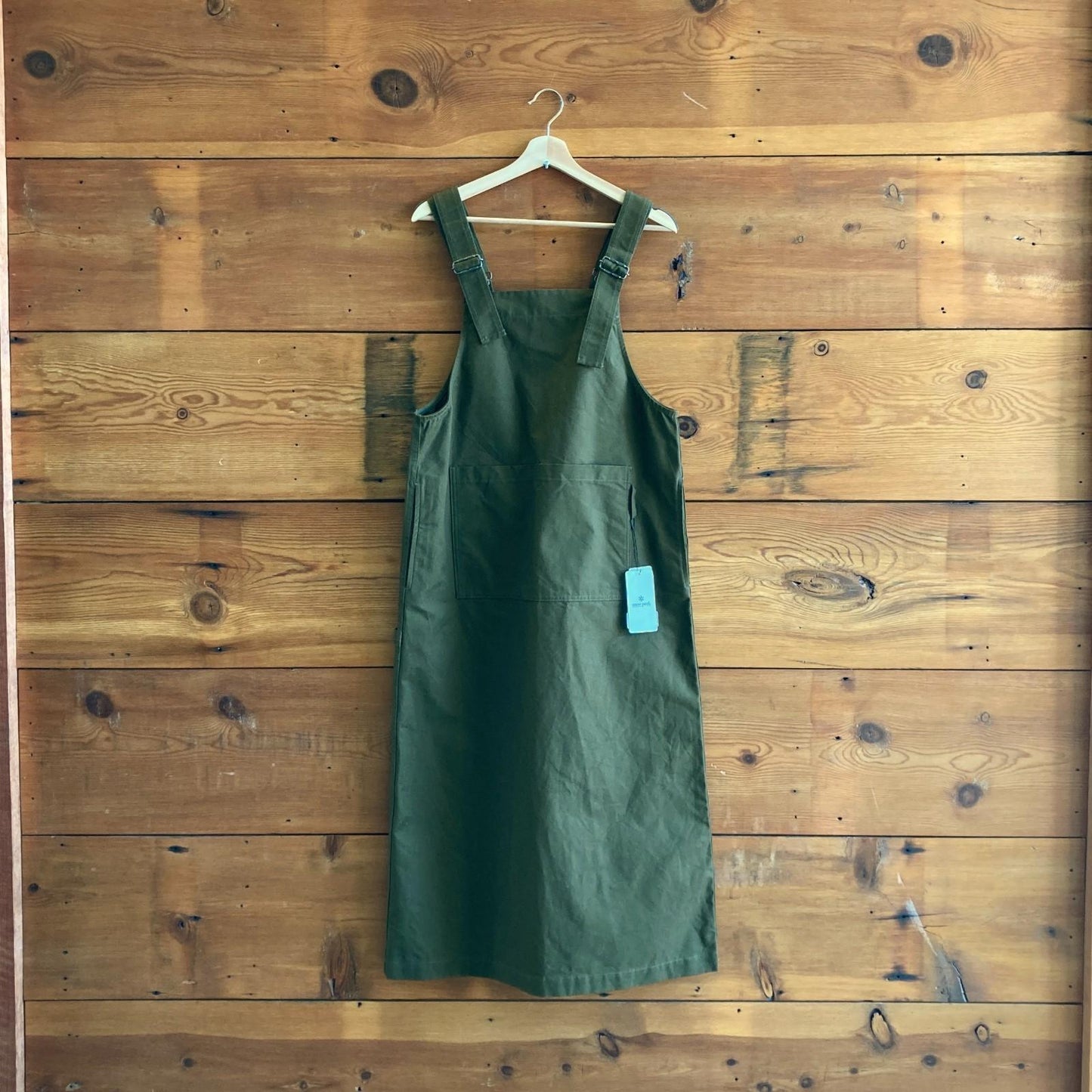 3 / L - Snow Peak Olive Green NEW $290 Takibi Weathercloth Canvas Dress 0924GC