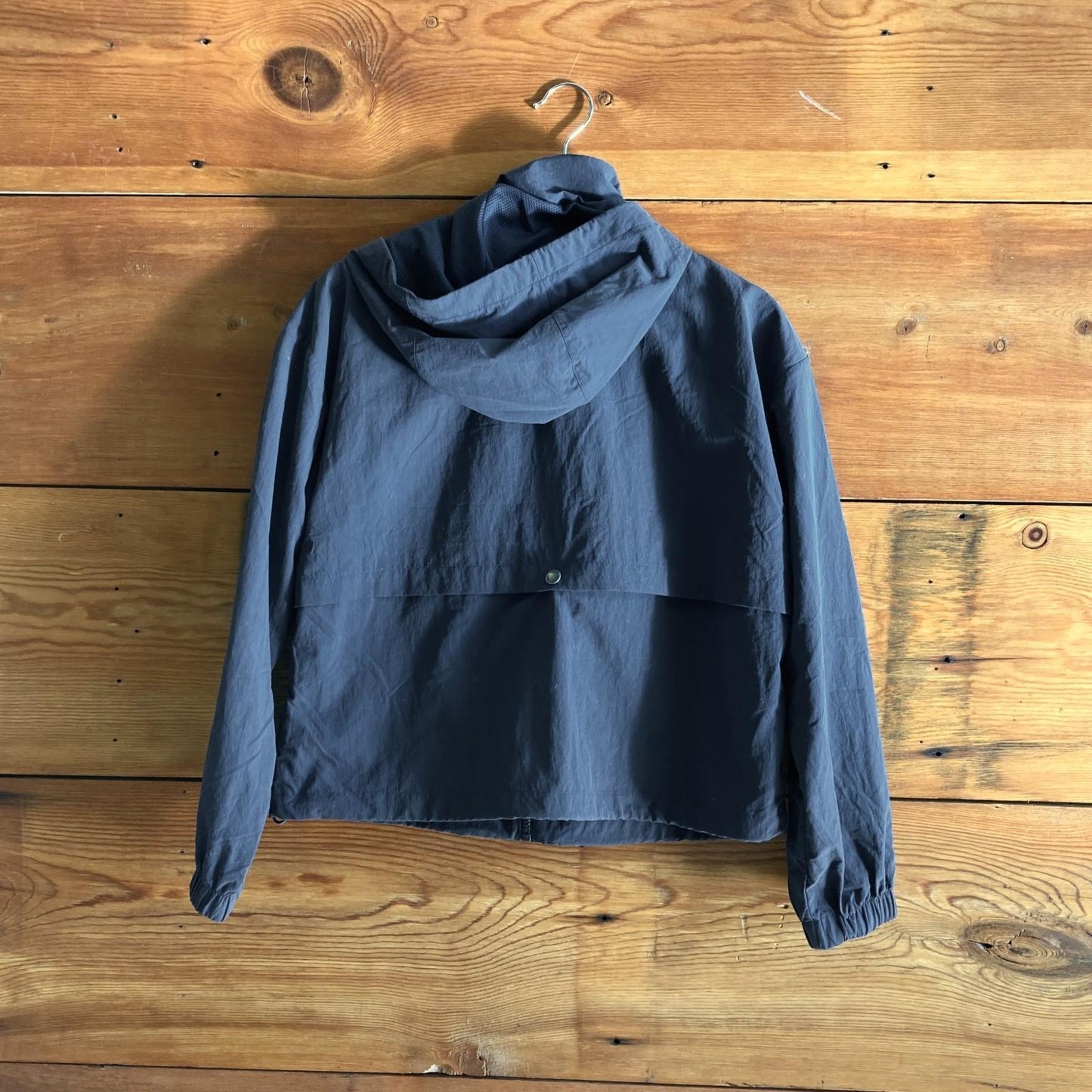 XS - Vuori $168 Navy Blue Hooded Zip Up Cropped Boxy Fit Bayside Jacket 0703SC