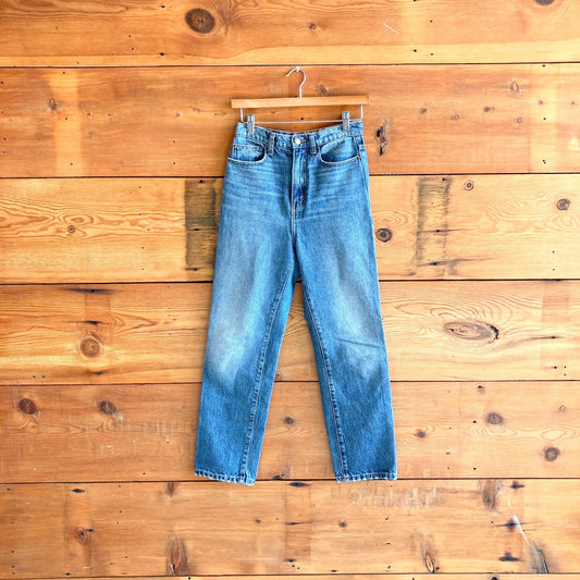 24 - The Great. Medium Wash Straight Leg High Rise Womens Jeans 0420AM
