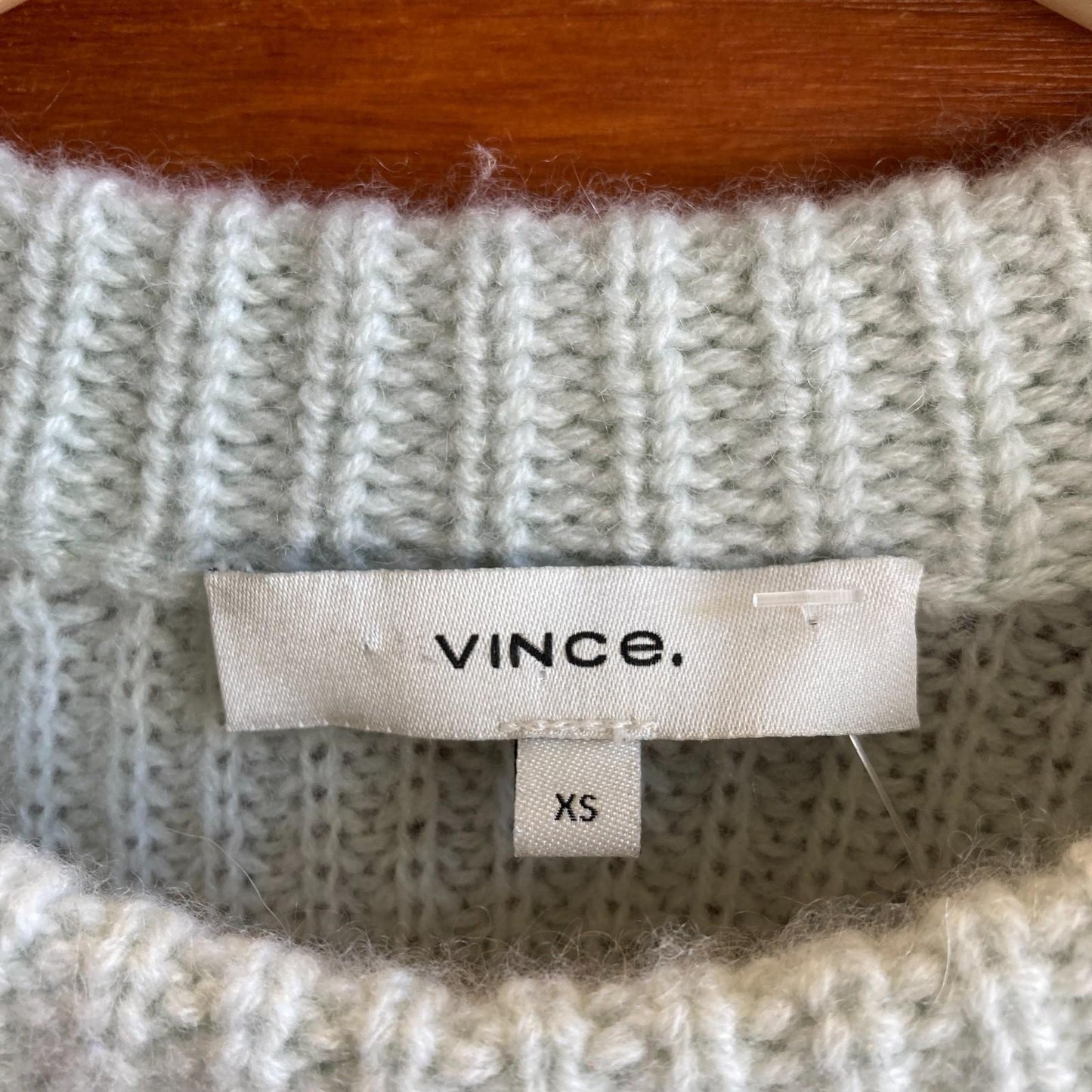M - Vince $365 Aloe Shaker Rib Knit Cashmere Crew Neck Pullover Sweater 1217MA