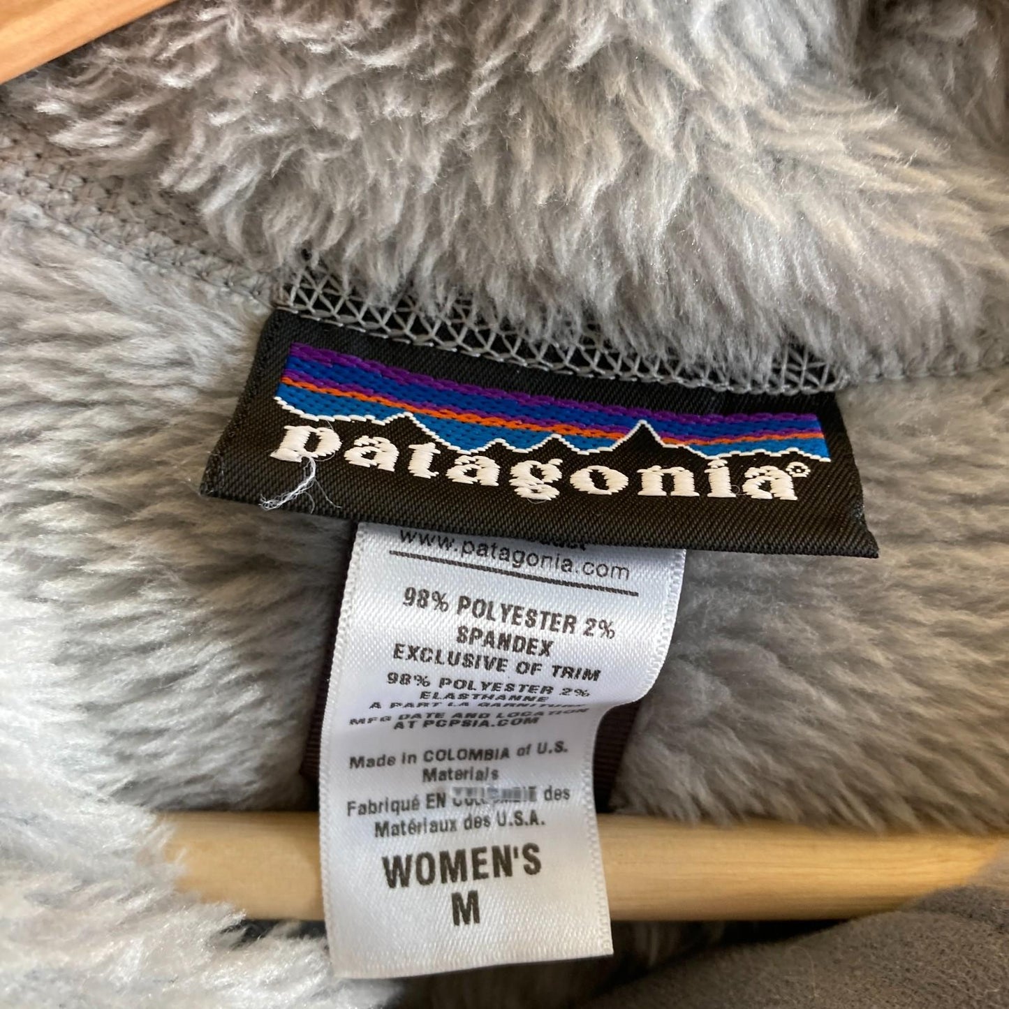 M - Patagonia Light Gray Zip Front Hoody R3 Hi-Loft Womens Sweatshirt 0415JS
