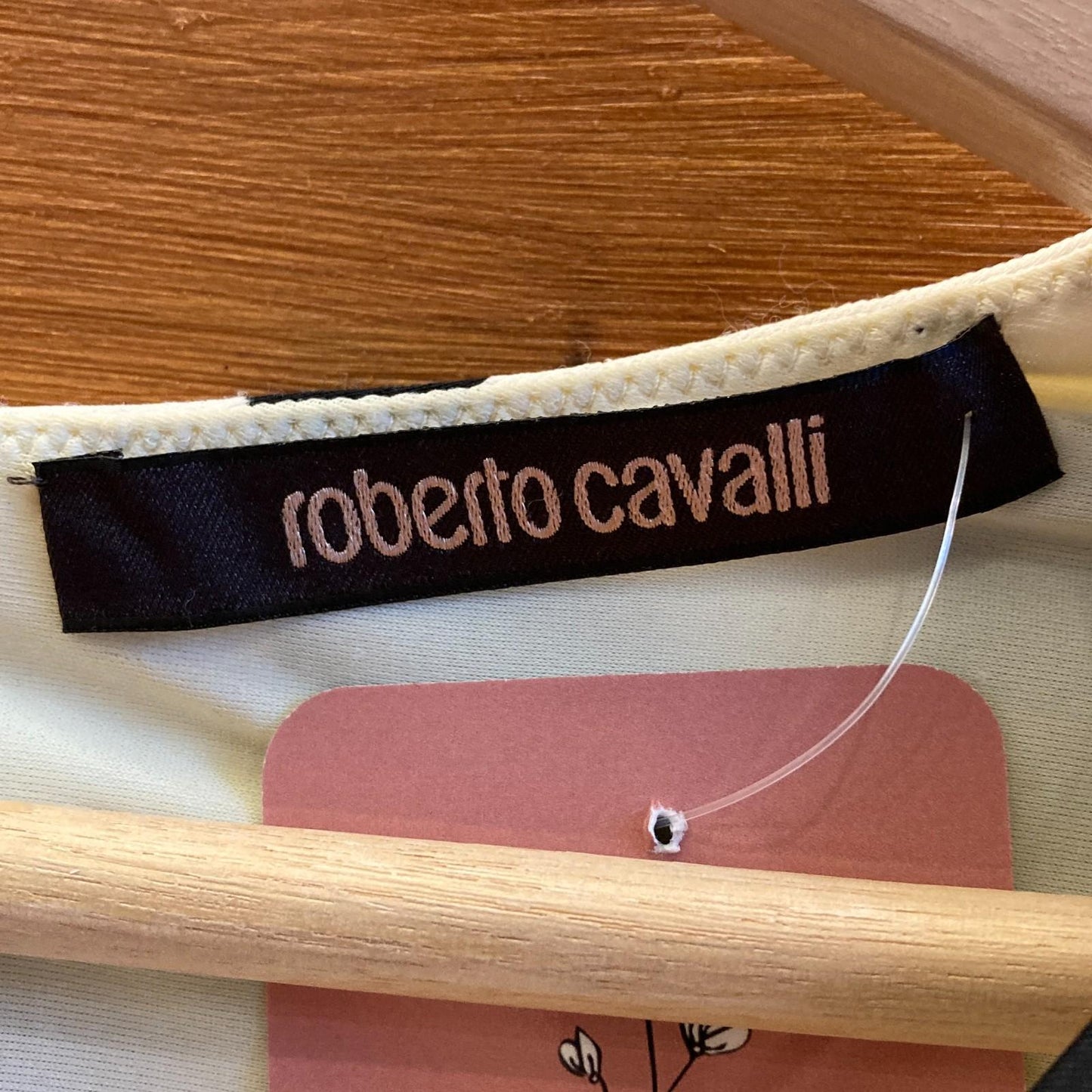 44 / M - Roberto Cavalli White Black Tan Leopard Print Sleeveless Dress 0209SB