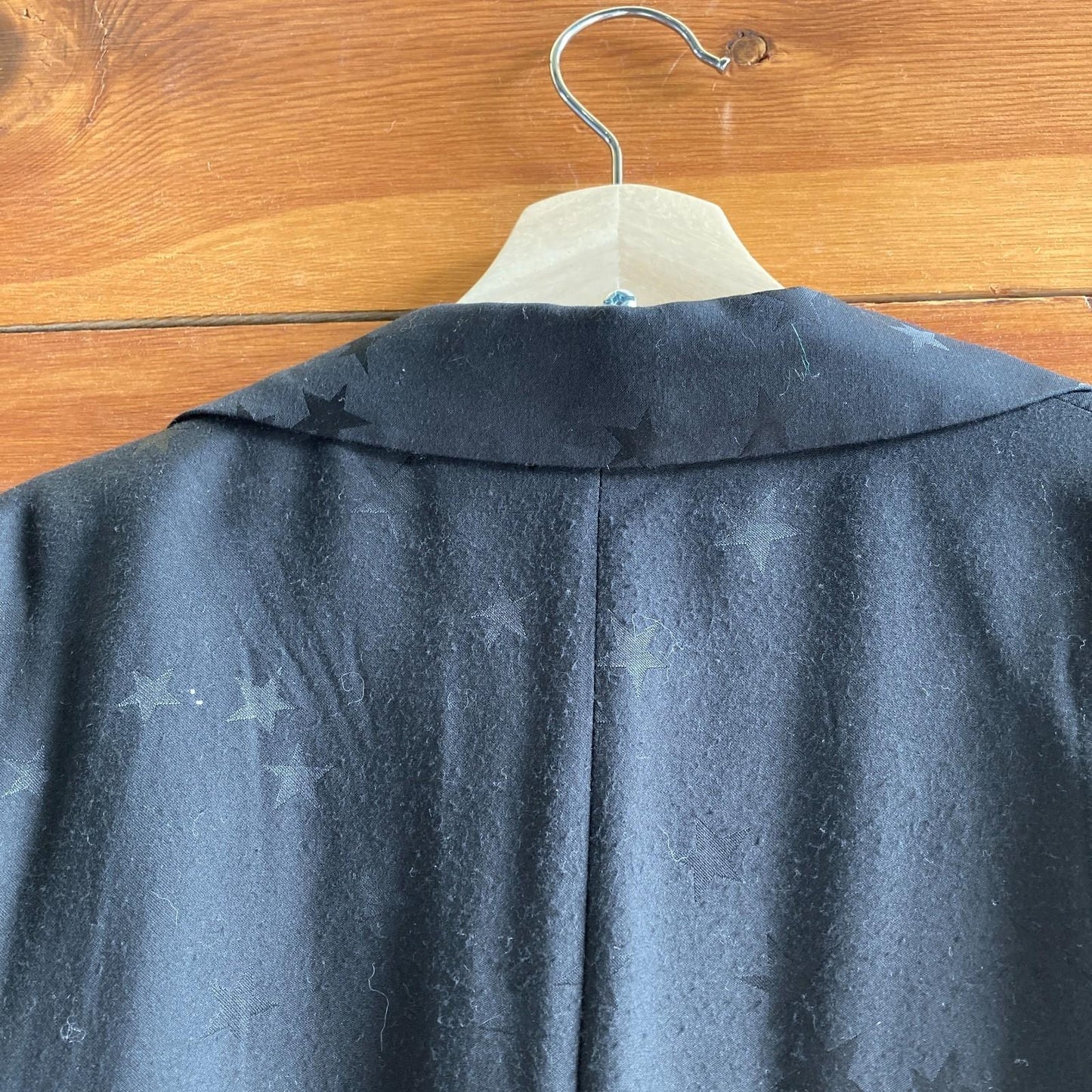 8 - Equipment x Tabitha Simmons Black Star Print Embossed Hamptons Blazer 1030SF