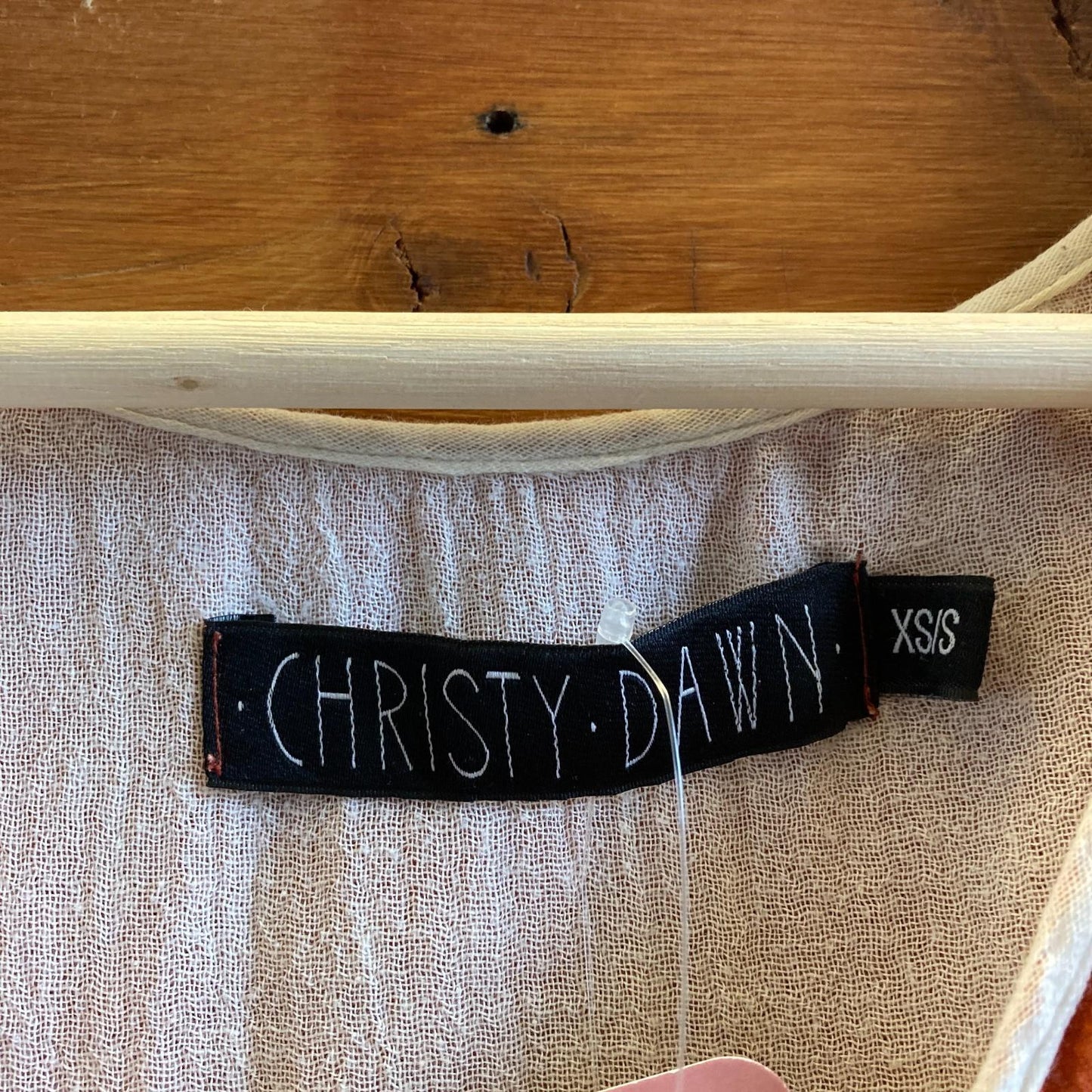 XS / S - Christy Dawn Rust Brown Gauze Cotton Midi Peasant Dress 0520KP