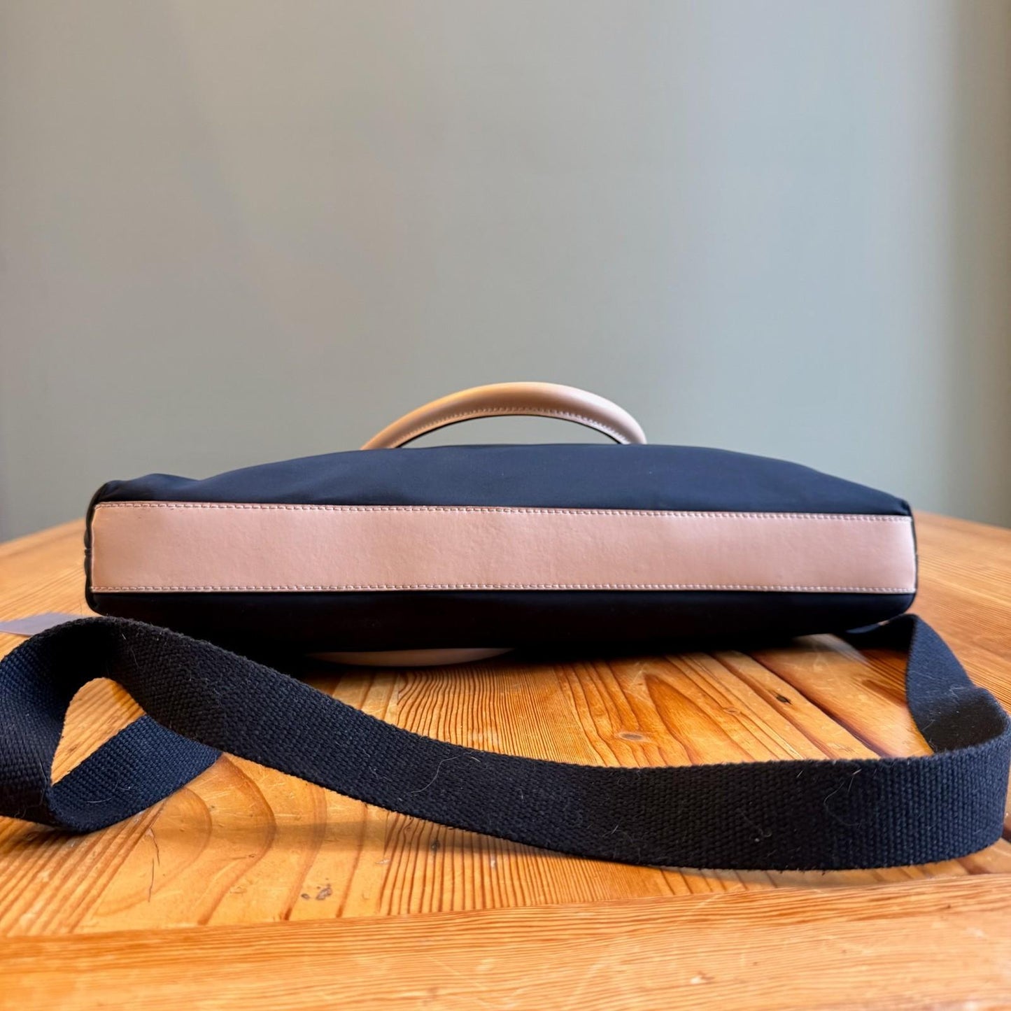 Kate Spade Black Kennedy Park Nylon Calista Laptop Bag w/ Leather Trim 1106KS