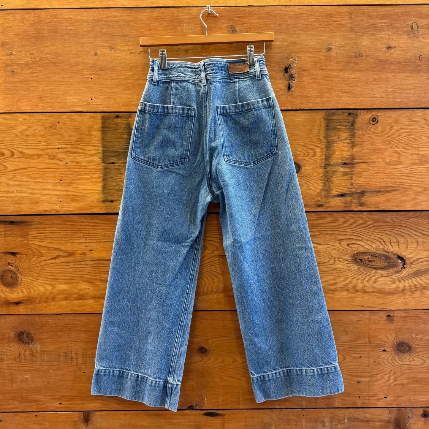 4 - APiece Apart Merida Wide Leg Jeans High Waisted Denim Blue Jeans 1107LM